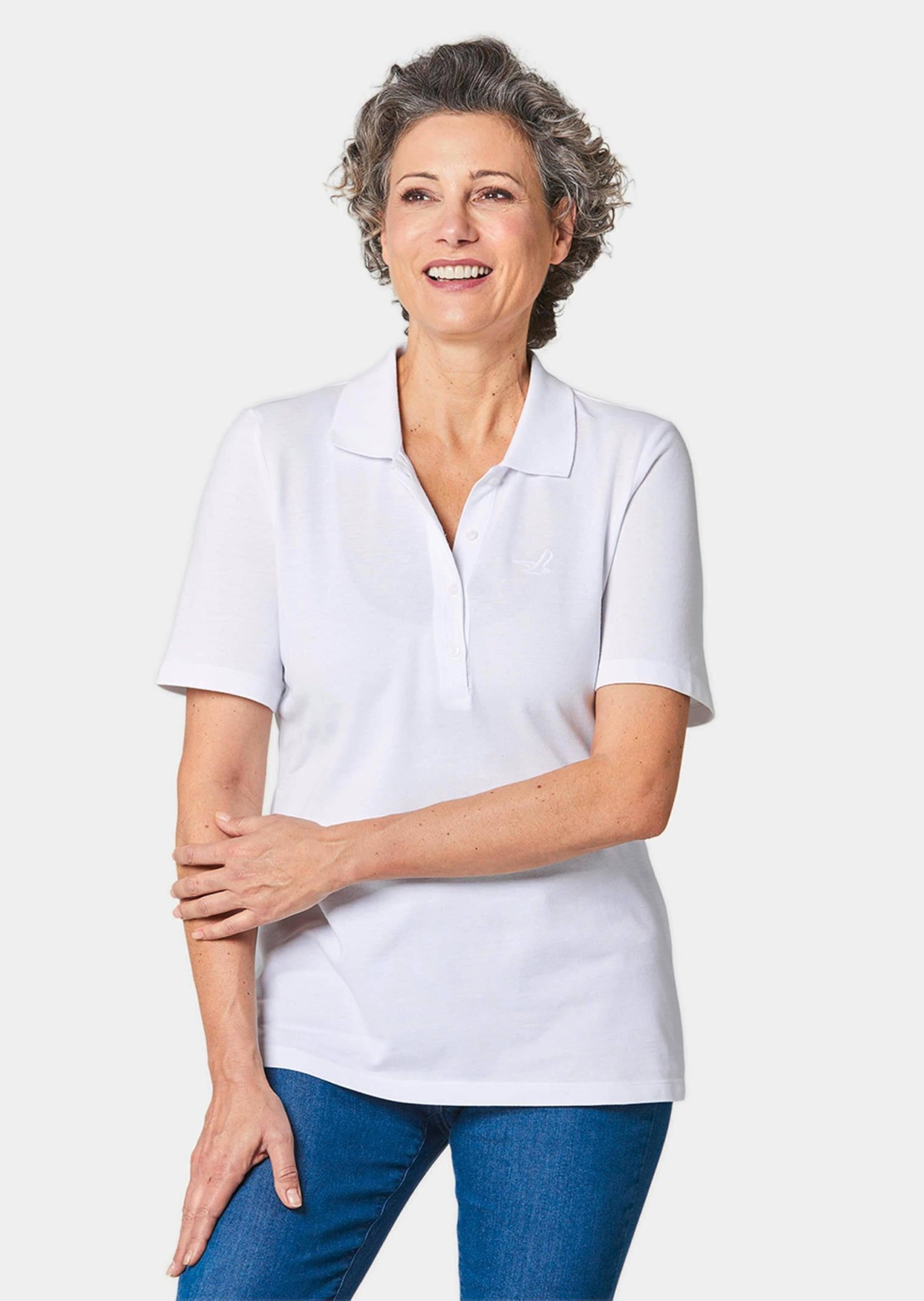 GOLDNER Poloshirt "Kurzgröße Poloshirt in hochwertigem Pikee" Ohne günstig online kaufen