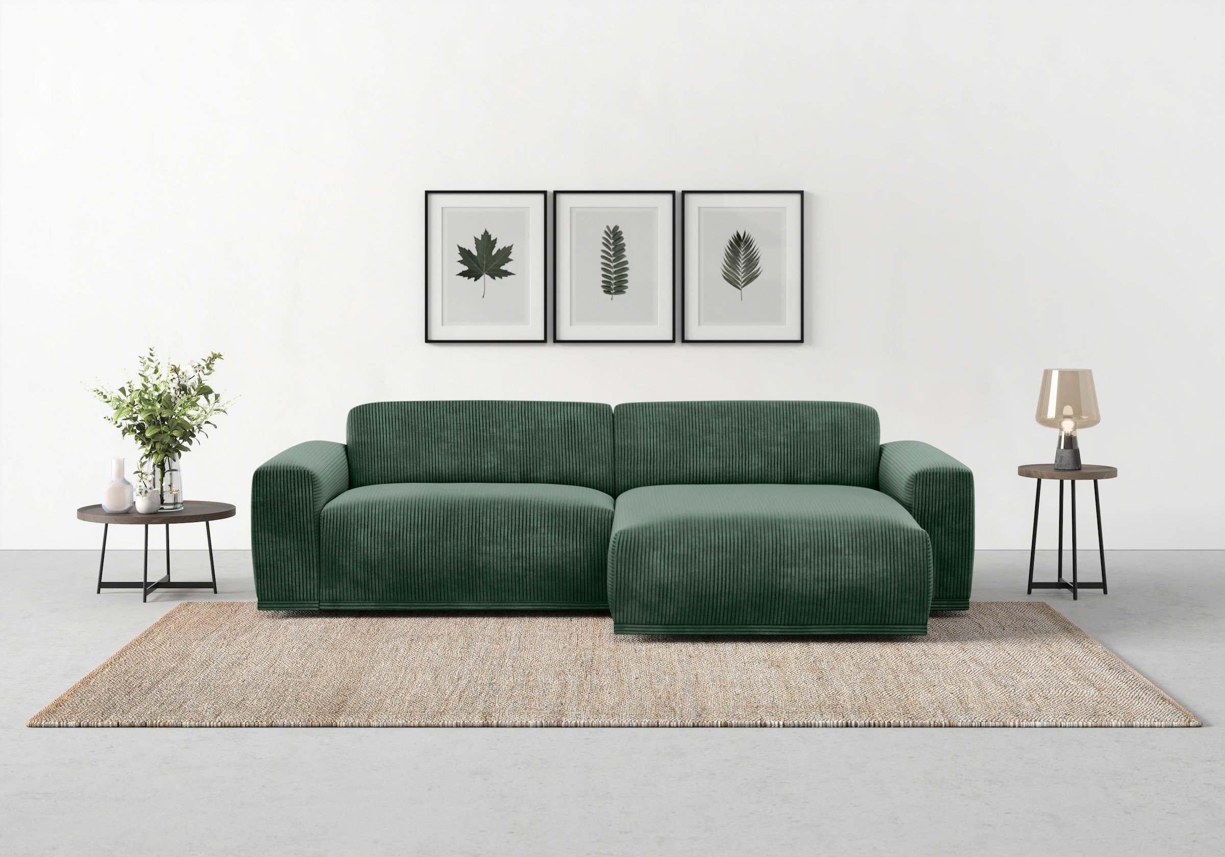 TRENDMANUFAKTUR Ecksofa "Braga, mit hochwertigem Kaltschaum, L-Form, in Cor günstig online kaufen