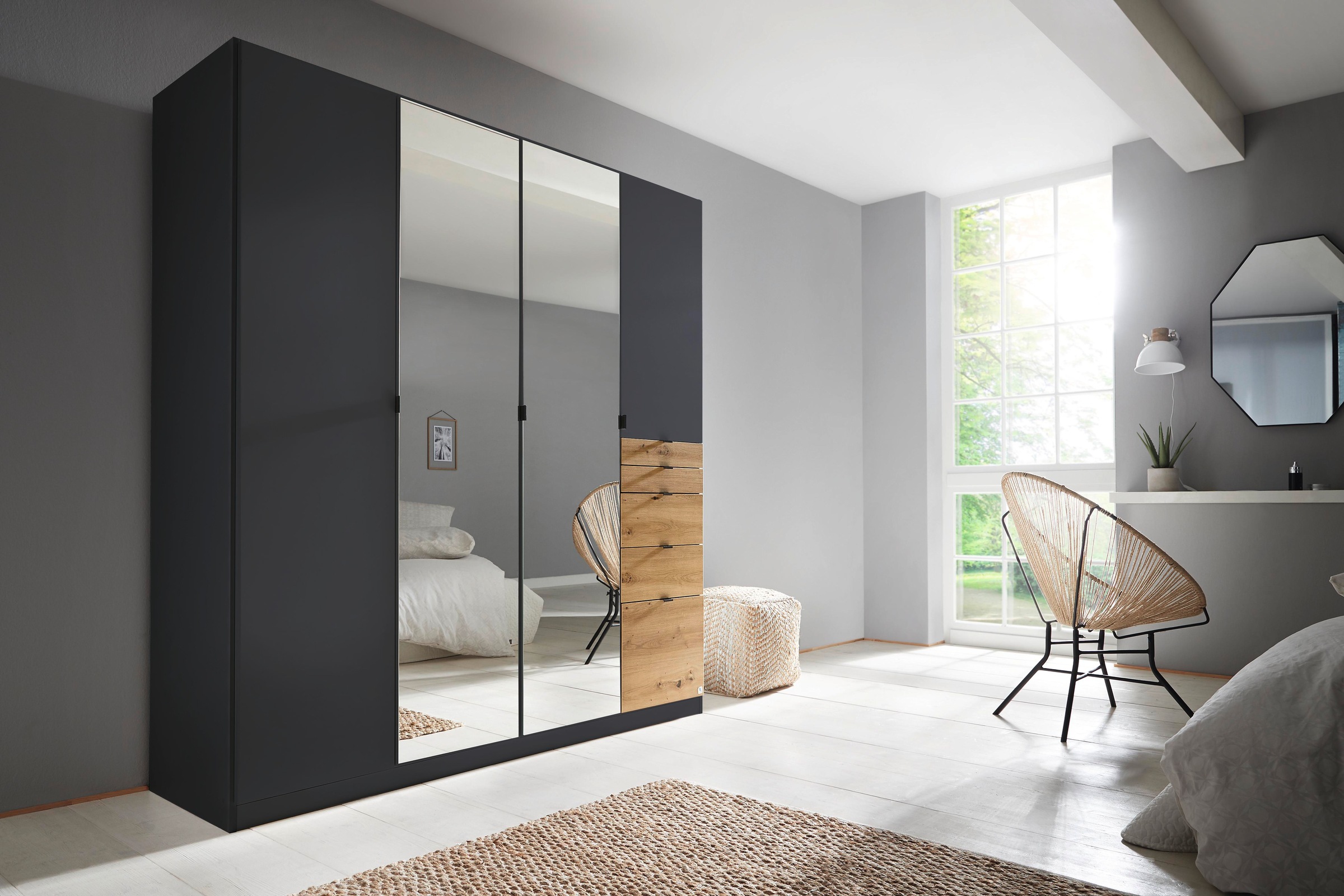 rauch Drehtürenschrank "Kleiderschrank Schrank Garderobe Wäscheschrank Ankl günstig online kaufen