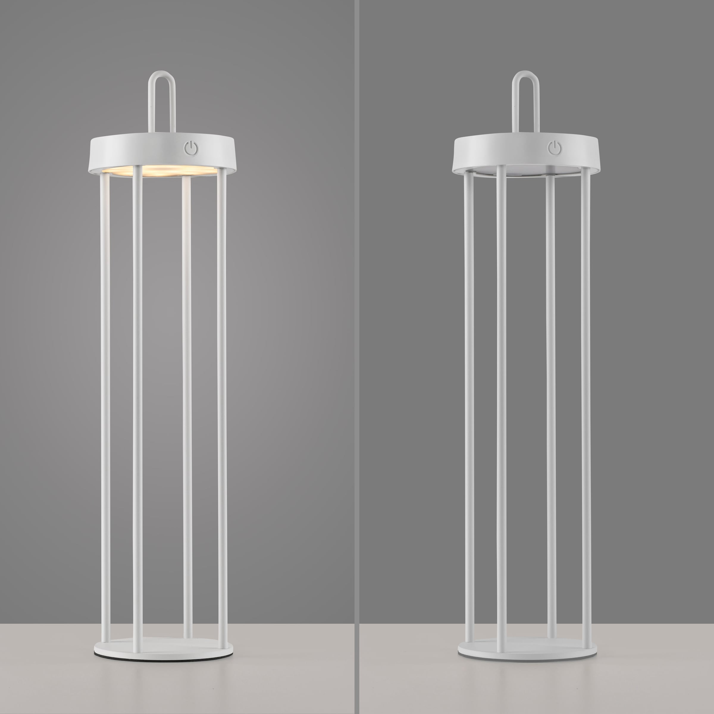 JUST LIGHT Stehlampe »ANSELM«, 1 flammig, Leuchtmittel LED-Modul | LED fest integriert, Akkuleuchte