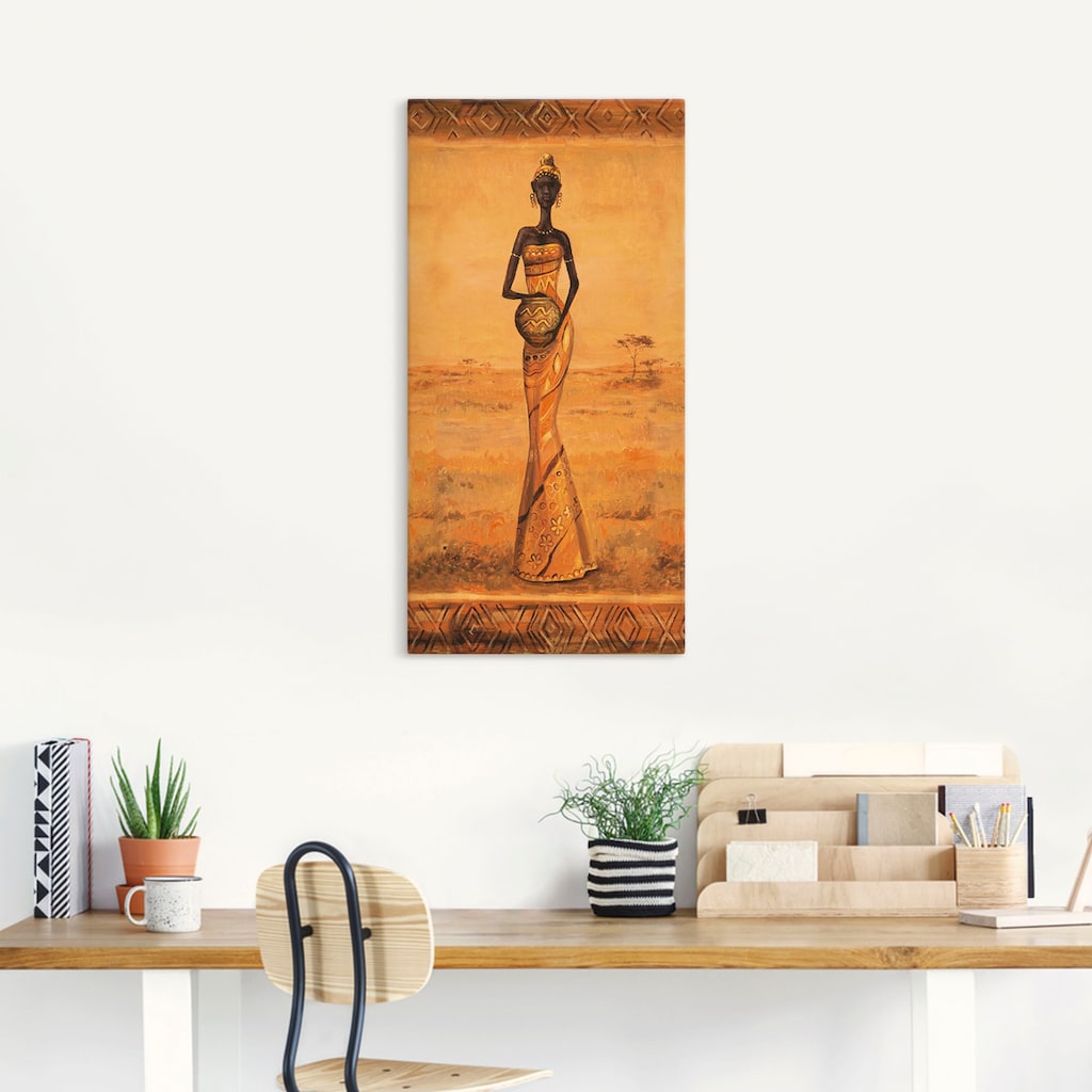 Artland Wandbild »Afrikanische Eleganz III«, Frau, (1 St.)