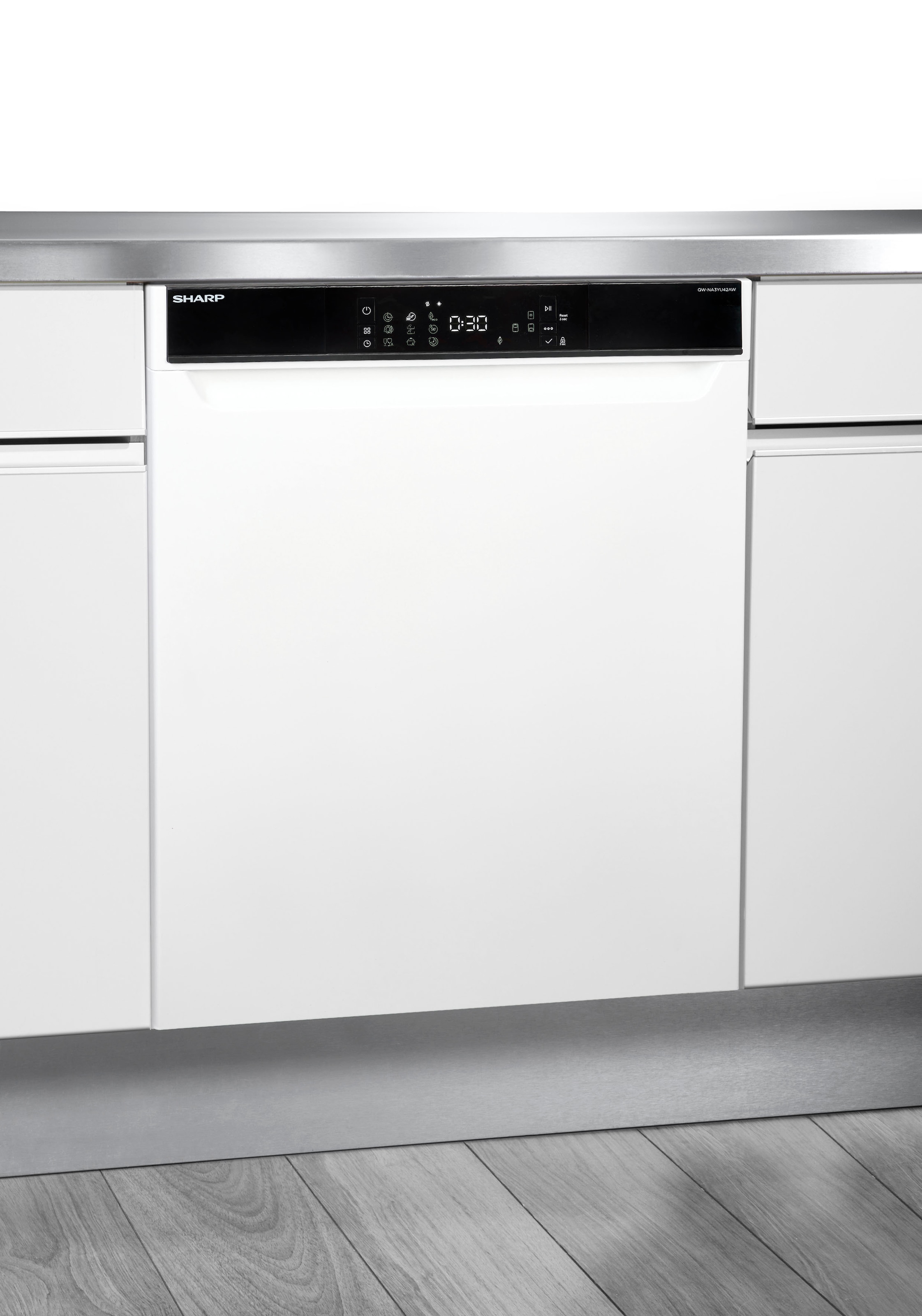 Sharp Unterbaugeschirrspüler "QW-NA3YU42AW-DE" 9,2 l 14 Maßgedecke günstig online kaufen