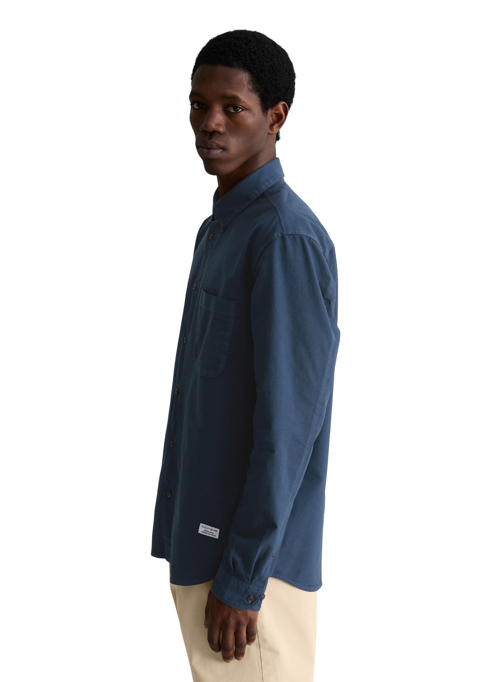 Marc O'Polo DENIM Langarmhemd »aus reiner Bio-Baumwolle«