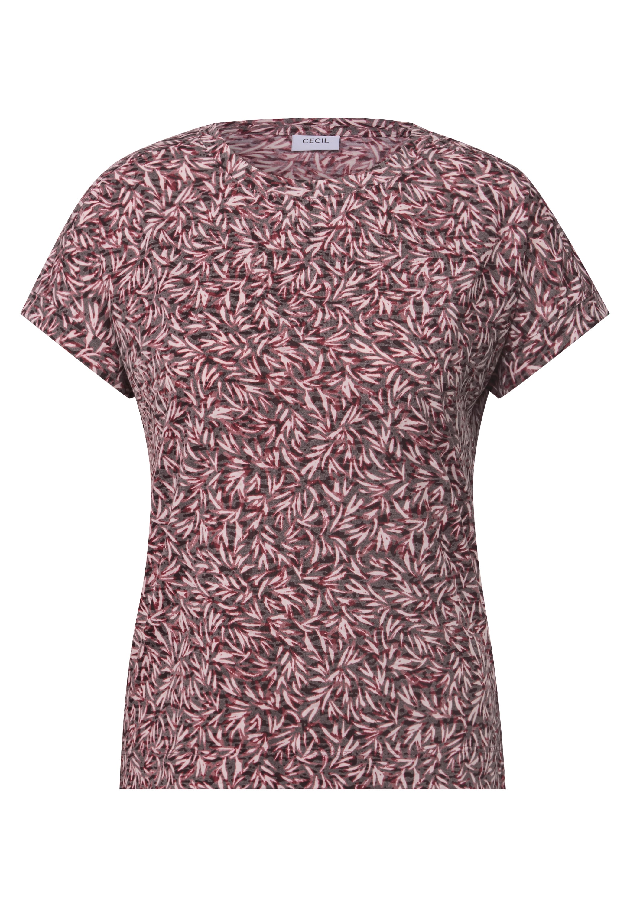 Cecil Rundhalsshirt, mit grafischem Muster