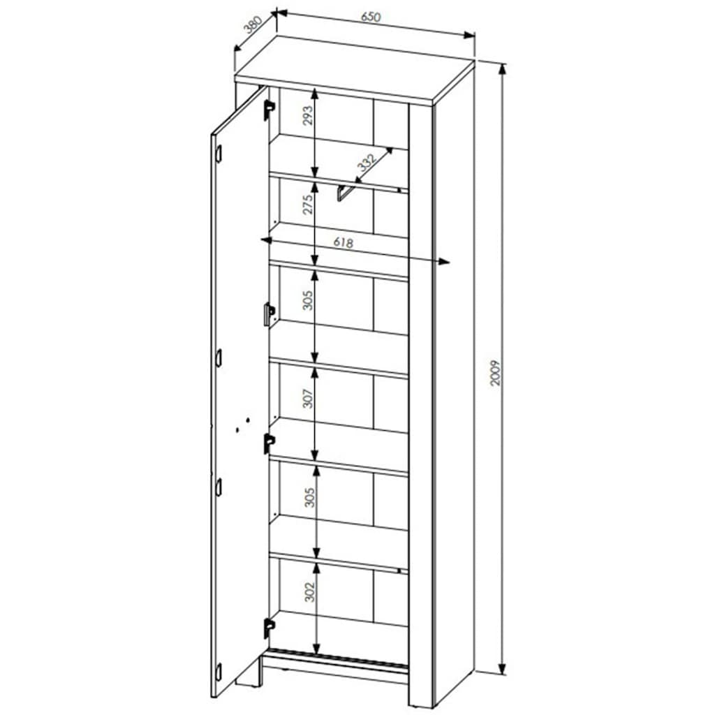 Innostyle Garderobenschrank »DIJON«, (1 St.)