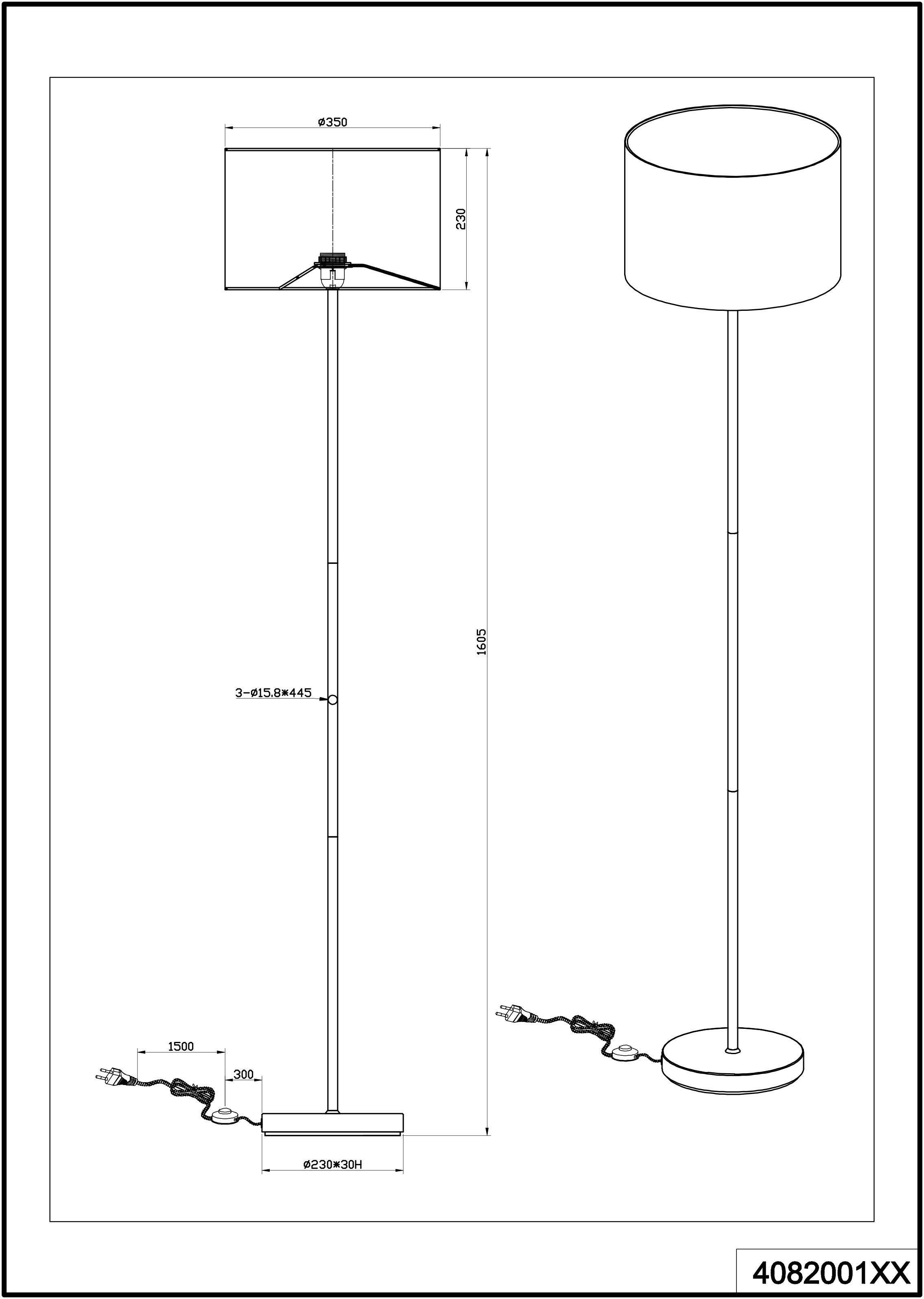 TRIO Leuchten Stehlampe »Hostel« E27