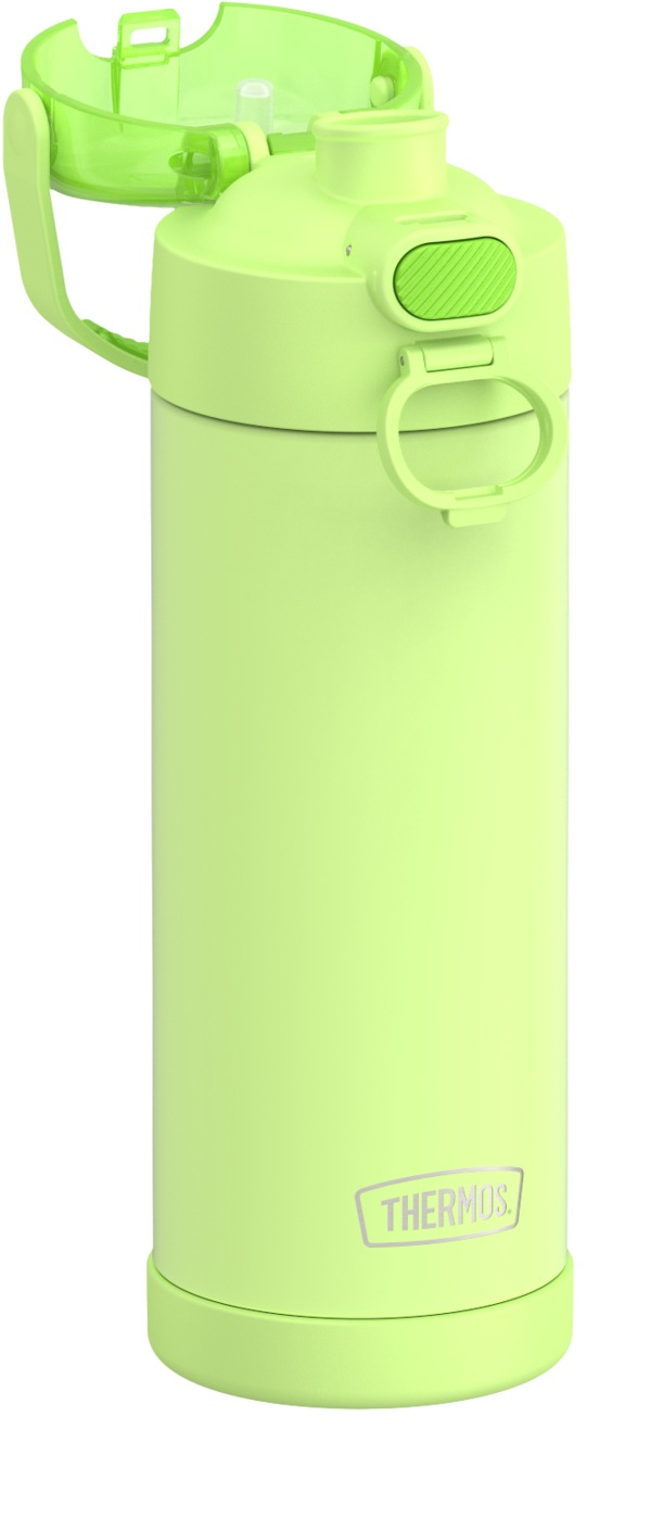 THERMOS Isolierflasche »FUNTAINER Water Bottle, doppelwandiger Edelstahl, spülmaschinenfest«, (1 tlg.), 0,47l, 12h kalt, mit dichschließendem Push Button Lid