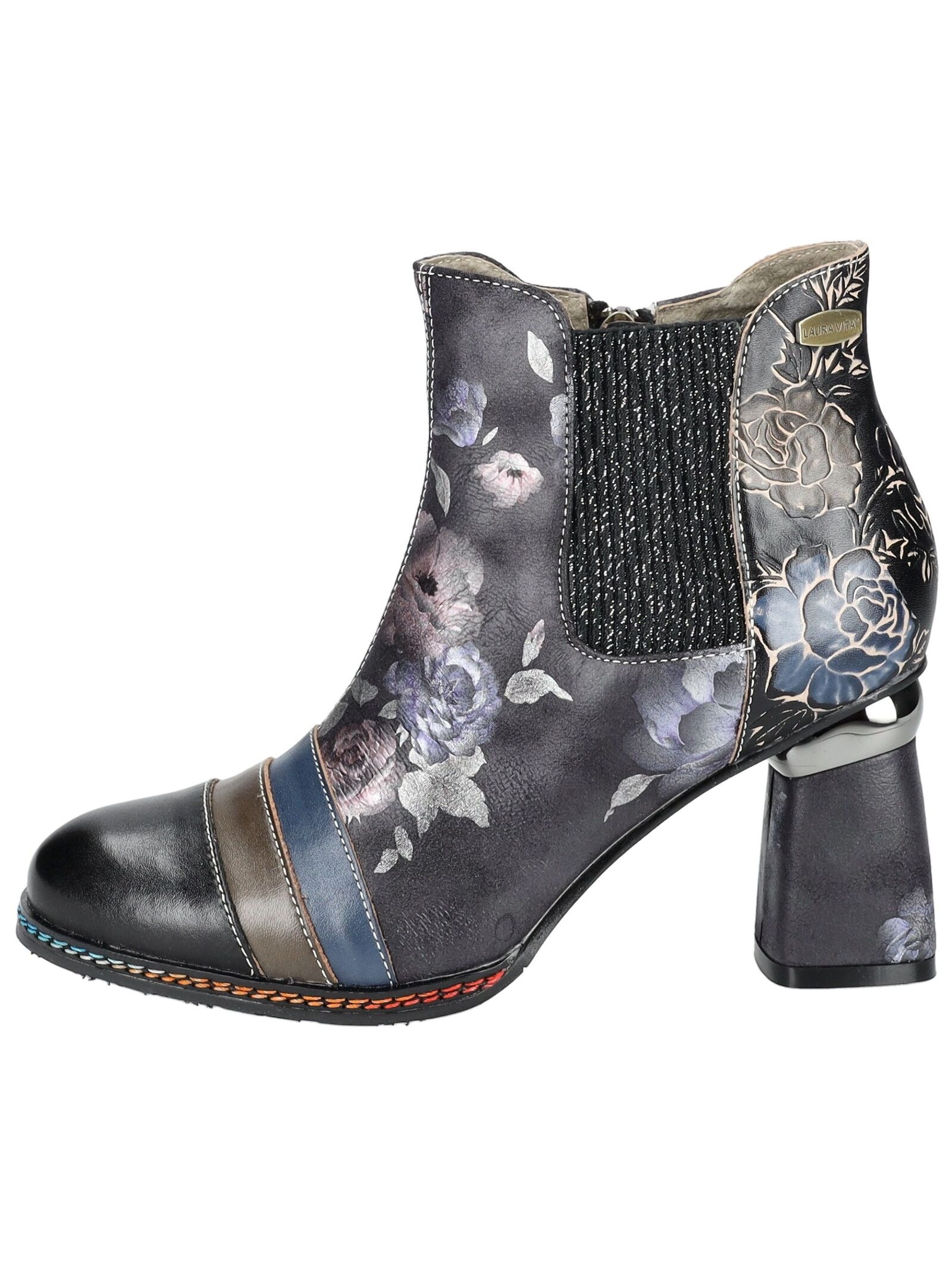 LAURA VITA High-Heel-Stiefelette "LAURA VITA Stiefelette Leder/Textil" günstig online kaufen