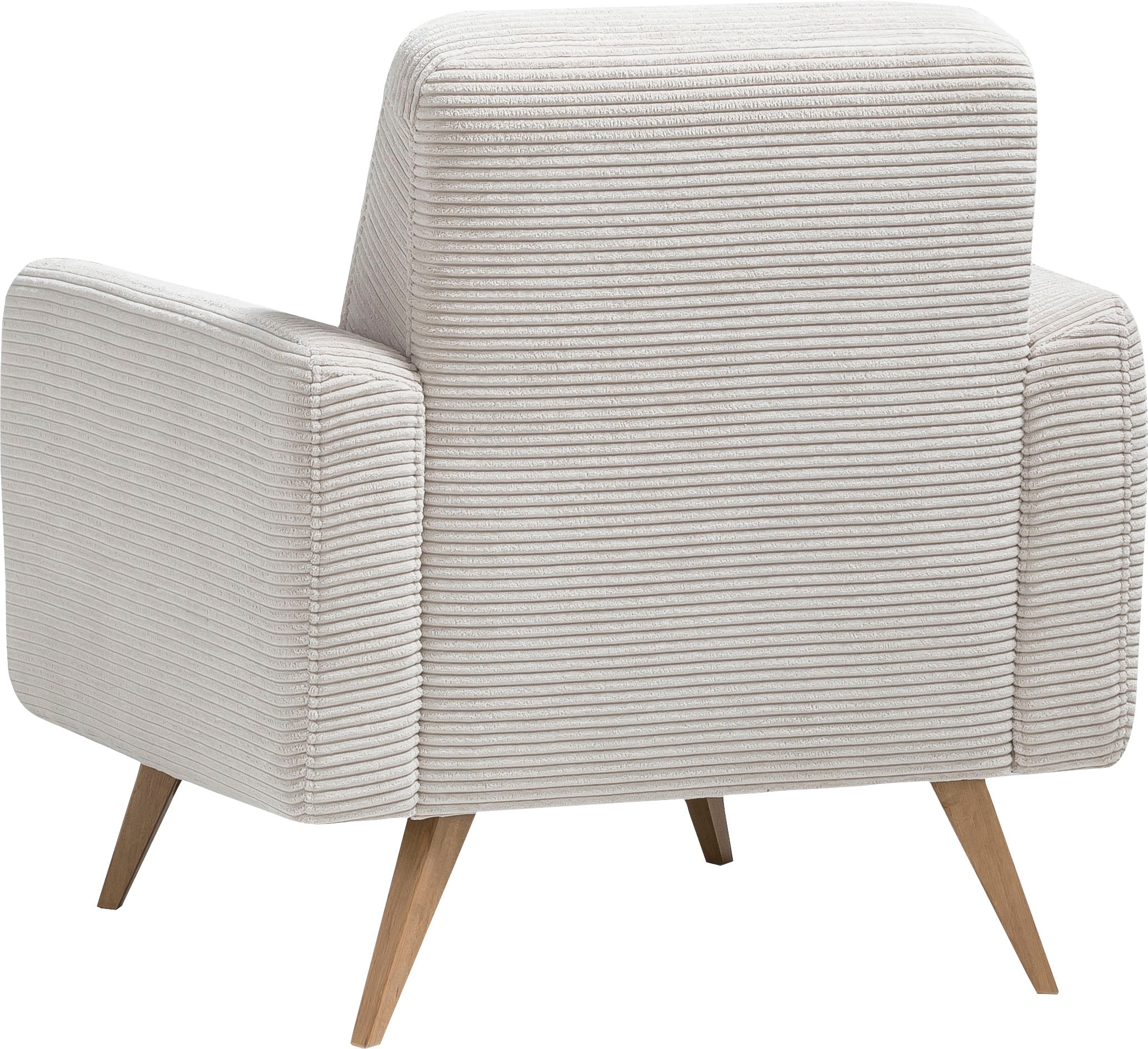 exxpo - sofa fashion Sessel »Samso, Loungesessel«, elegant und bequem, aktueller Cord Bezug