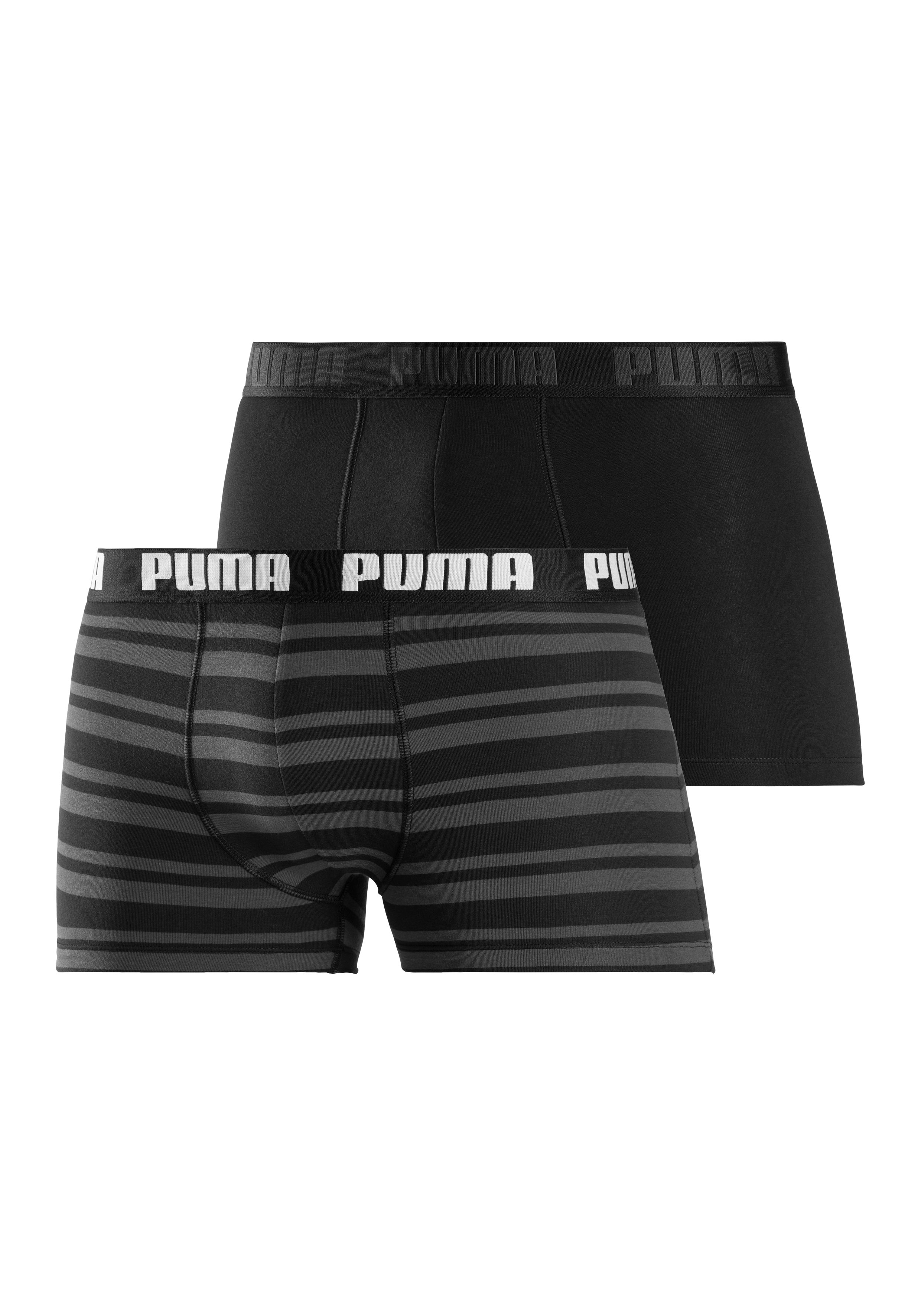 PUMA Boxershorts "PUMA MEN EVERYDAY PLACED LOGO BOXERS 2P" mit Logo Webbund