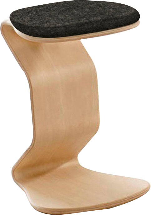 Mayer Sitzmöbel Sitzhocker »1116«, (1 St.), NEST NATURE Hocker medium mit flachem Kokos-Sitzpolster 1116