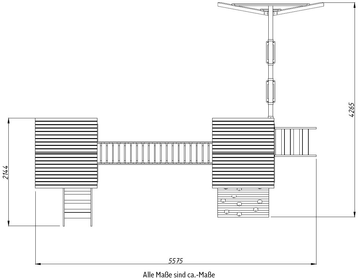 Palmako Spielturm »JESPER SET 1«, BxTxH: 600x464x314 cm