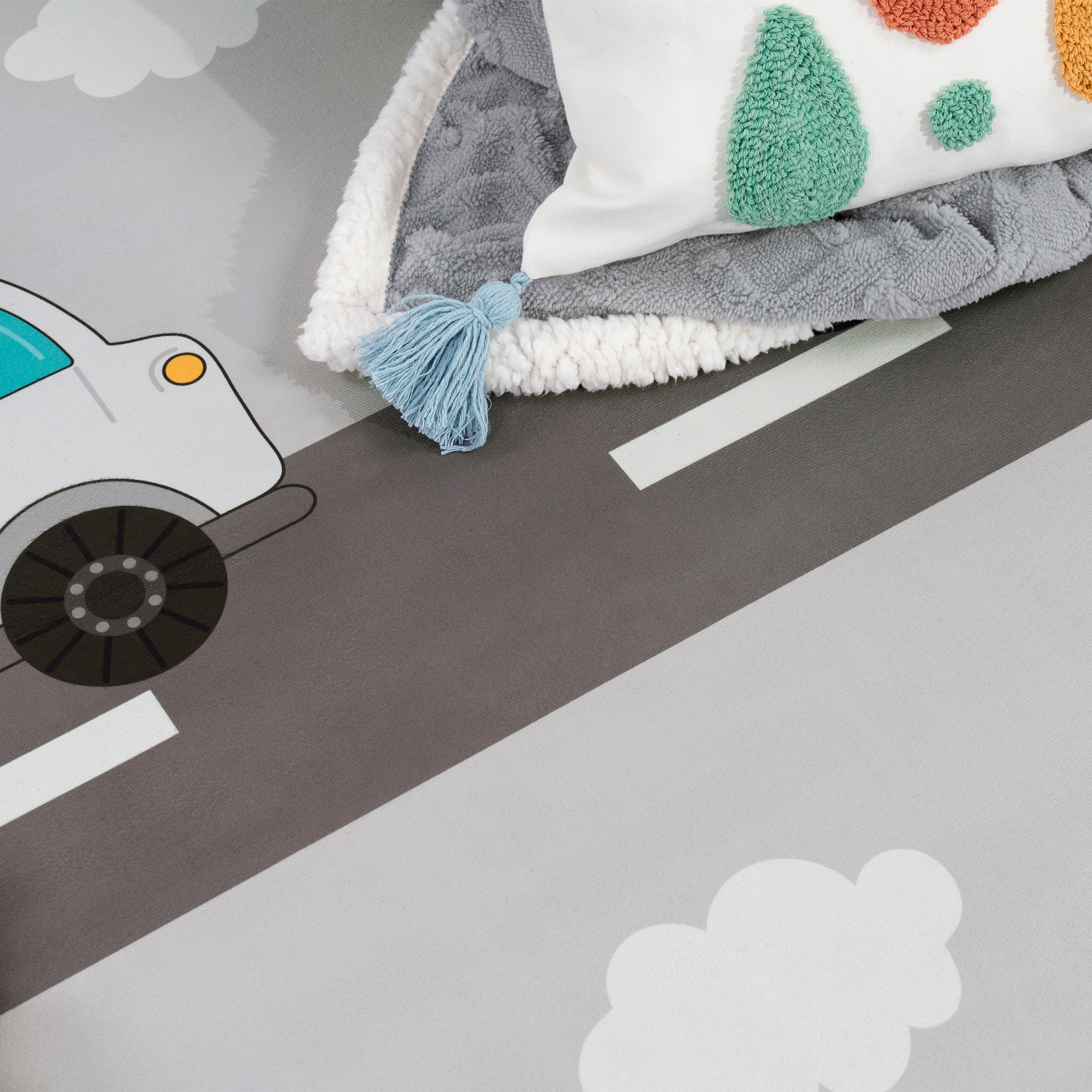 Paco Home Kinderteppich »Bino 578«, rechteckig, Spielteppich, Motiv Autos & Baustelle, Kinderzimmer