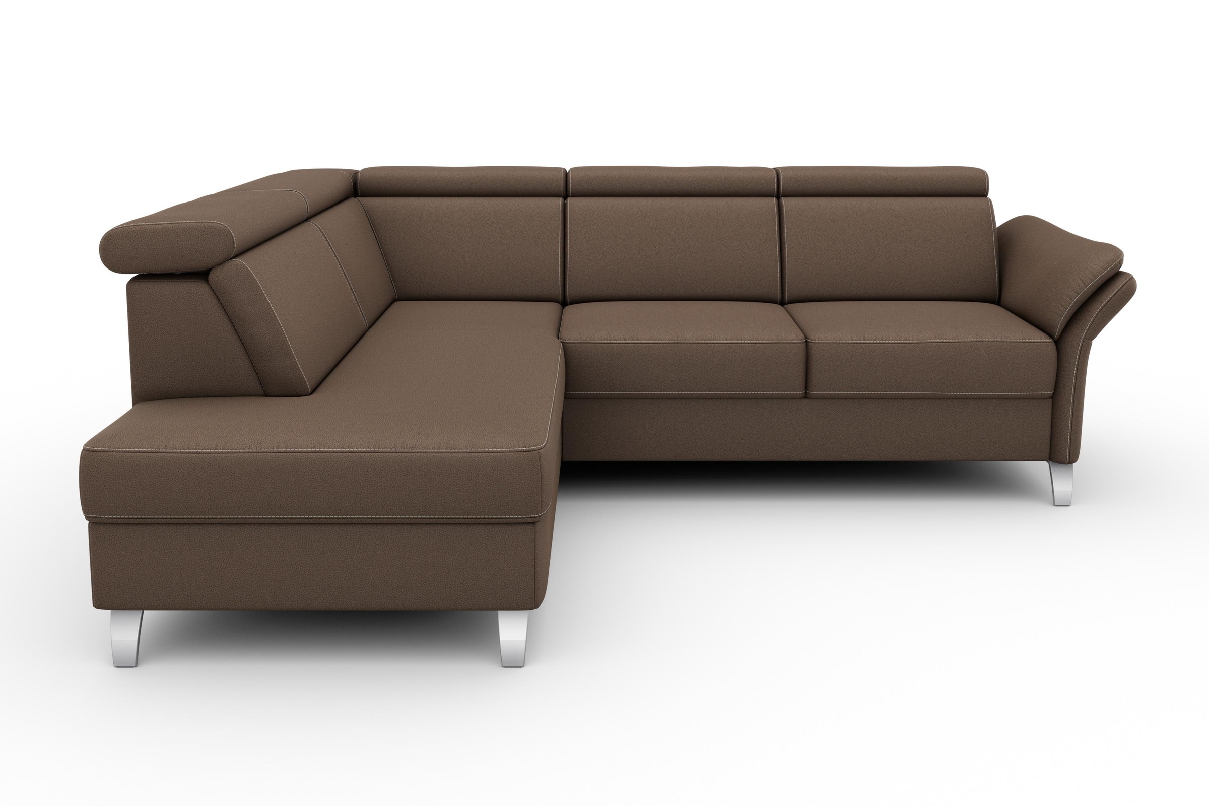 sit&more Ecksofa "Vincenzo L-Form" inklusive Kopfteilverstellung, wahlweise günstig online kaufen