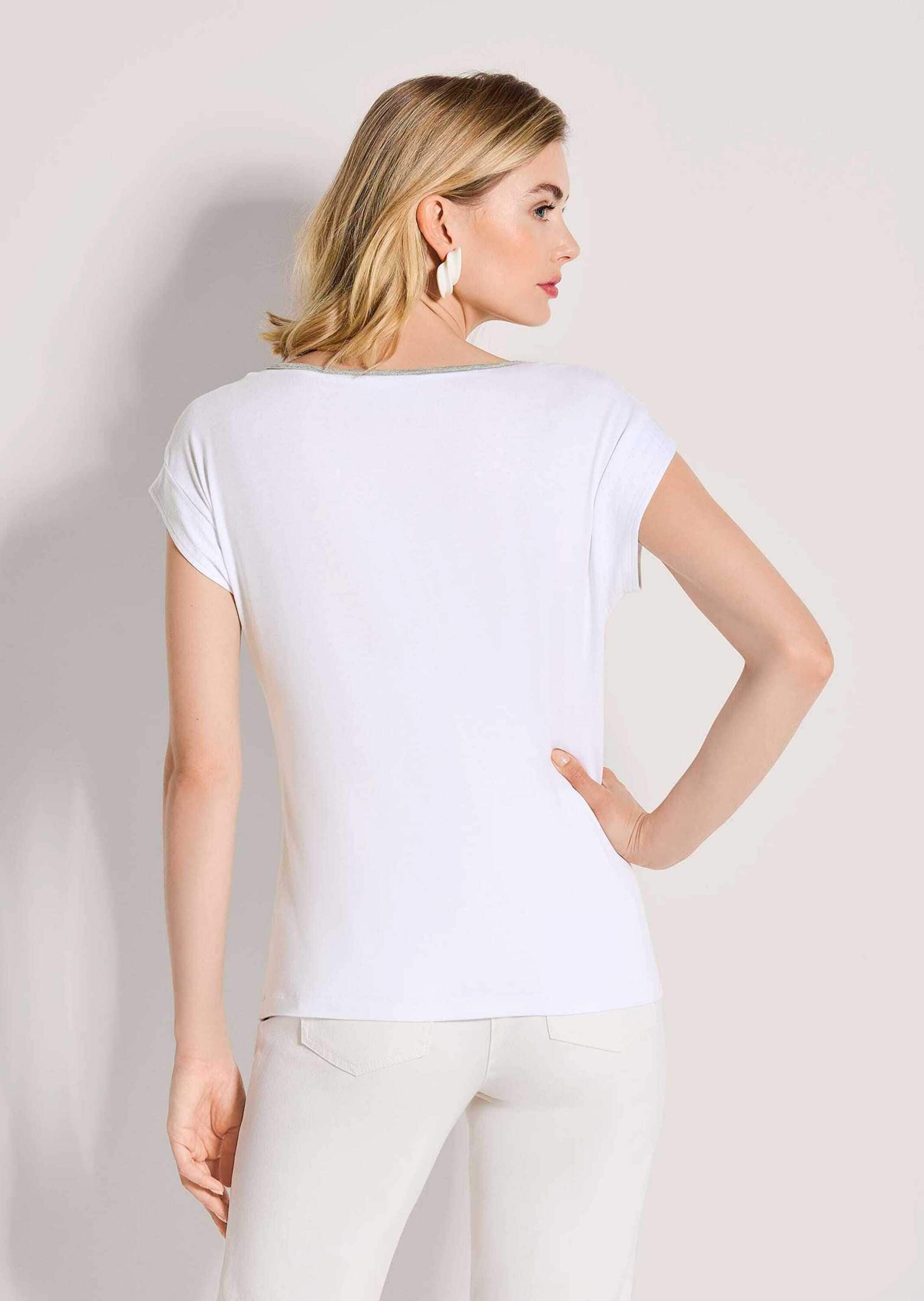 MADELEINE Print-Shirt »Blusenshirt Paisley-Print Shirt mit Stretch, Rundhals«