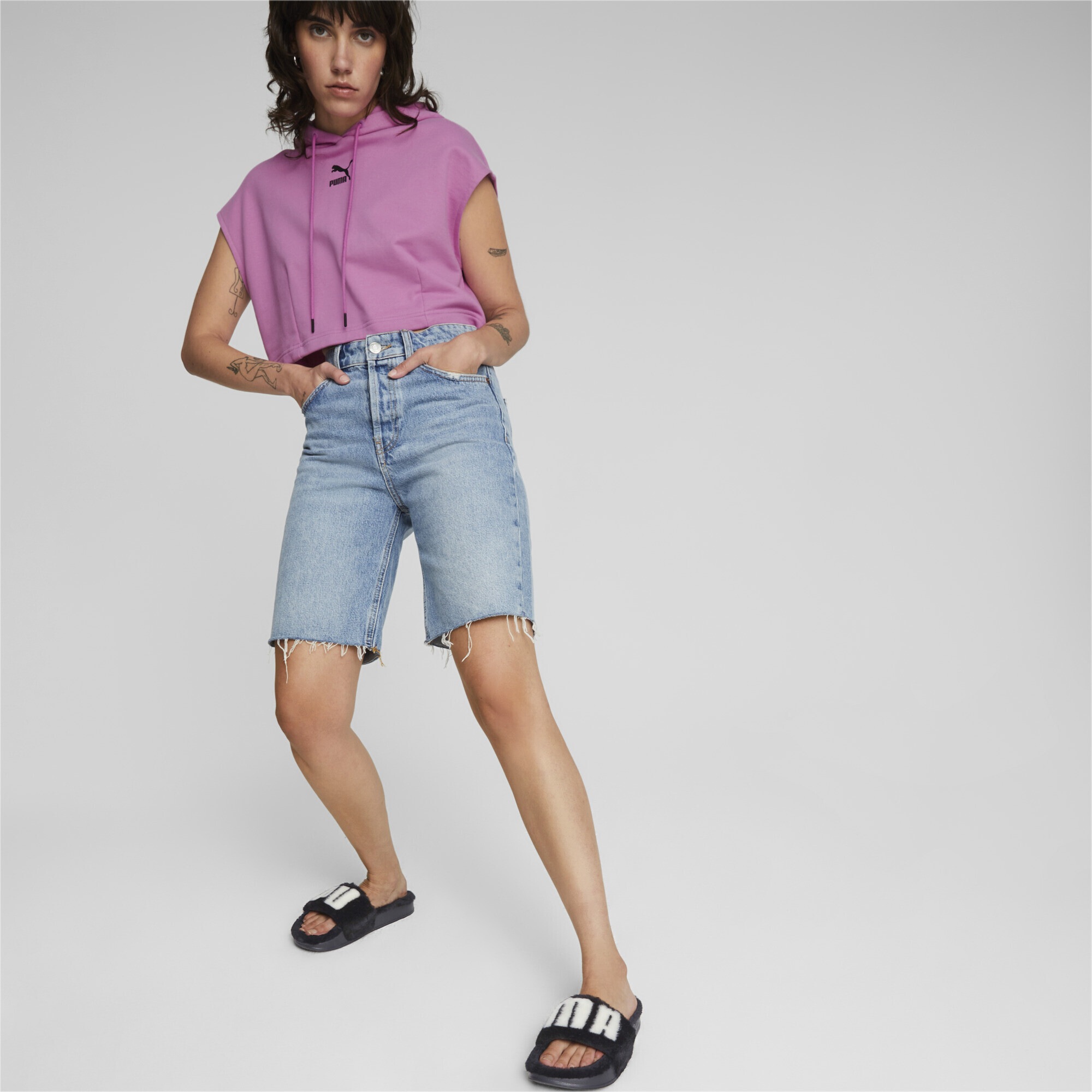 PUMA Sandale »Leadcat 2.0 Fuzz Pantoletten Damen«