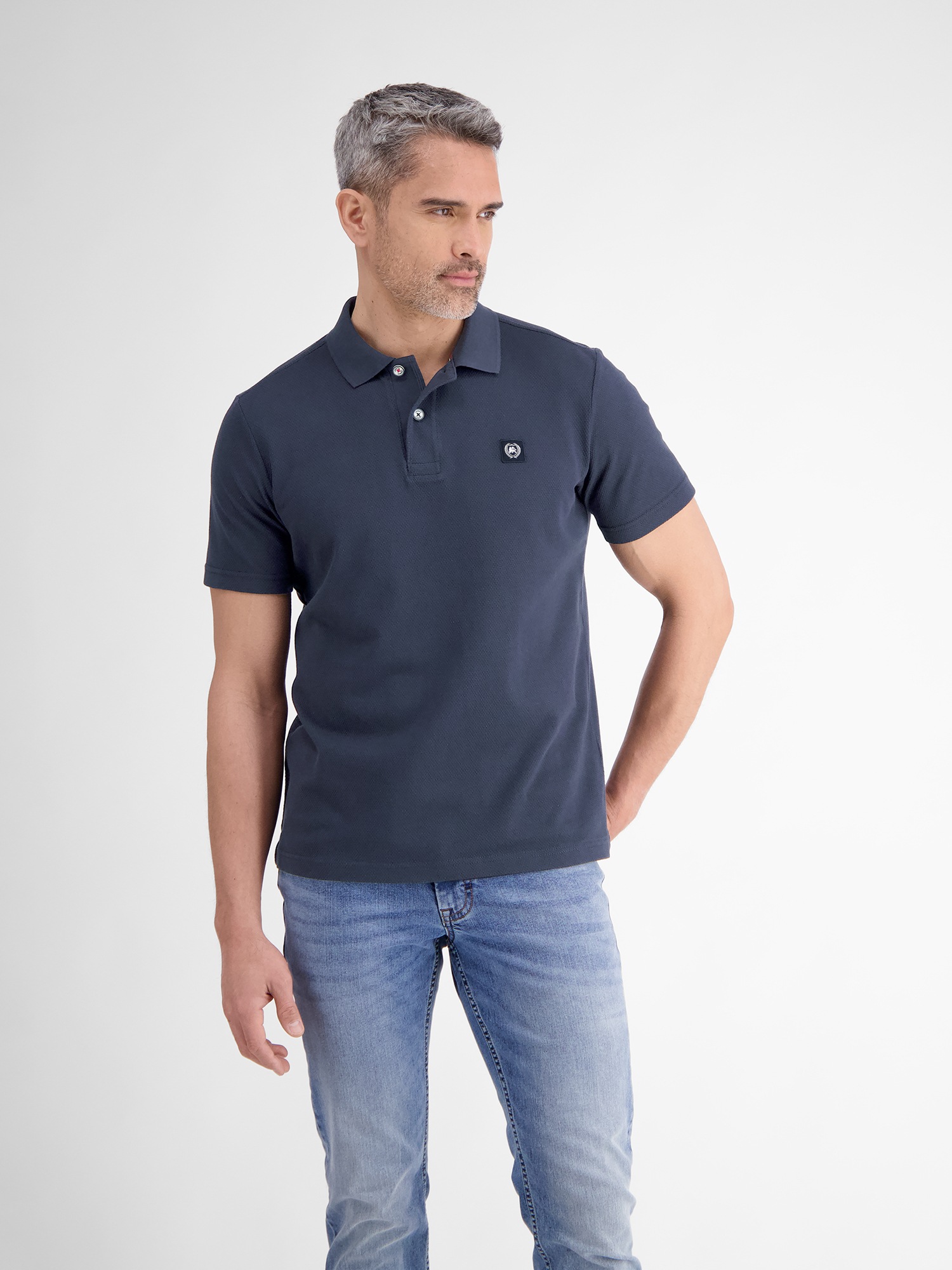 LERROS Poloshirt "Poloshirt in weicher Waffelpiquéqualität" günstig online kaufen