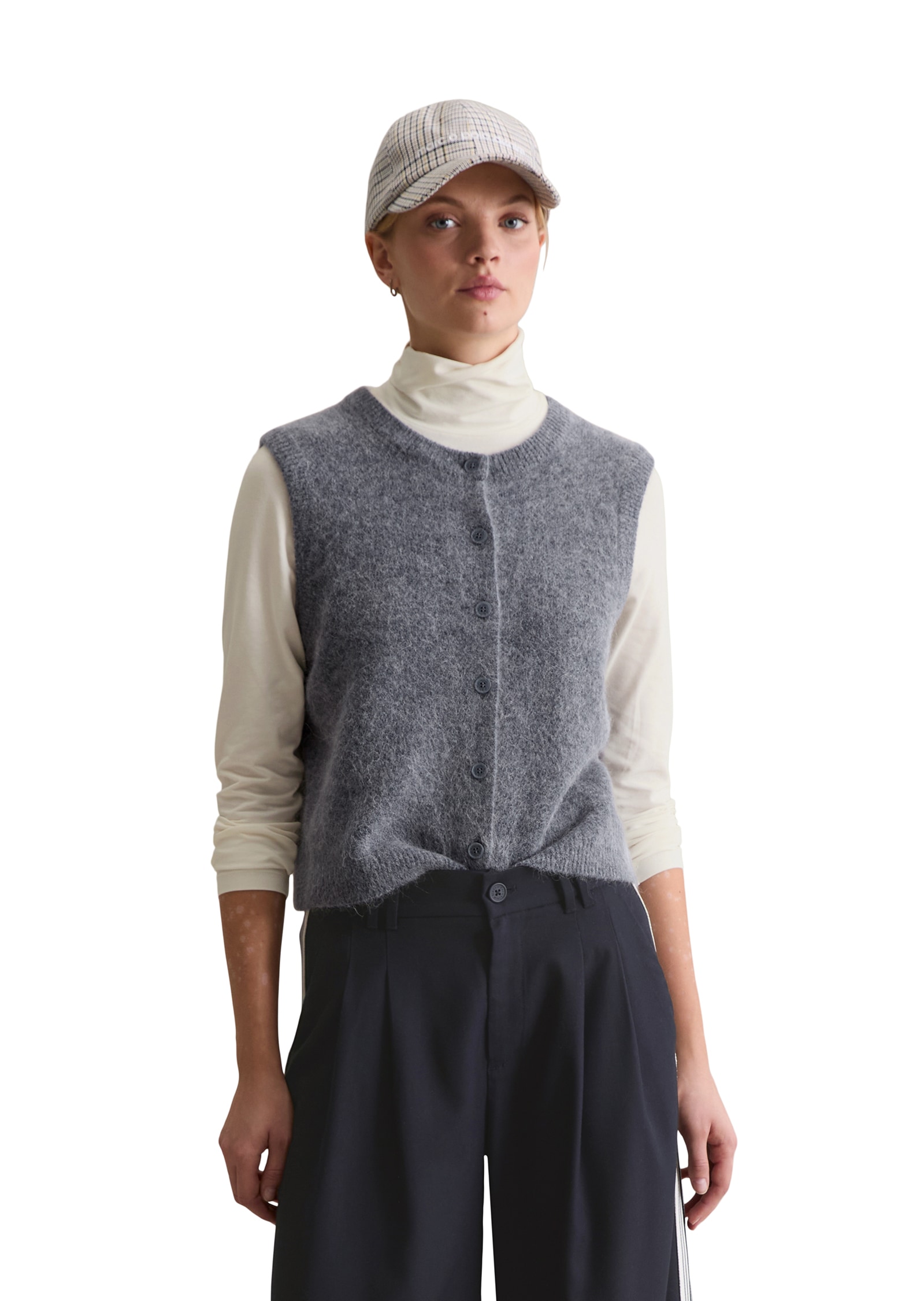 Marc OPolo DENIM Strickweste "regular fit aus Alpakawolle-Wolle-Mix" günstig online kaufen