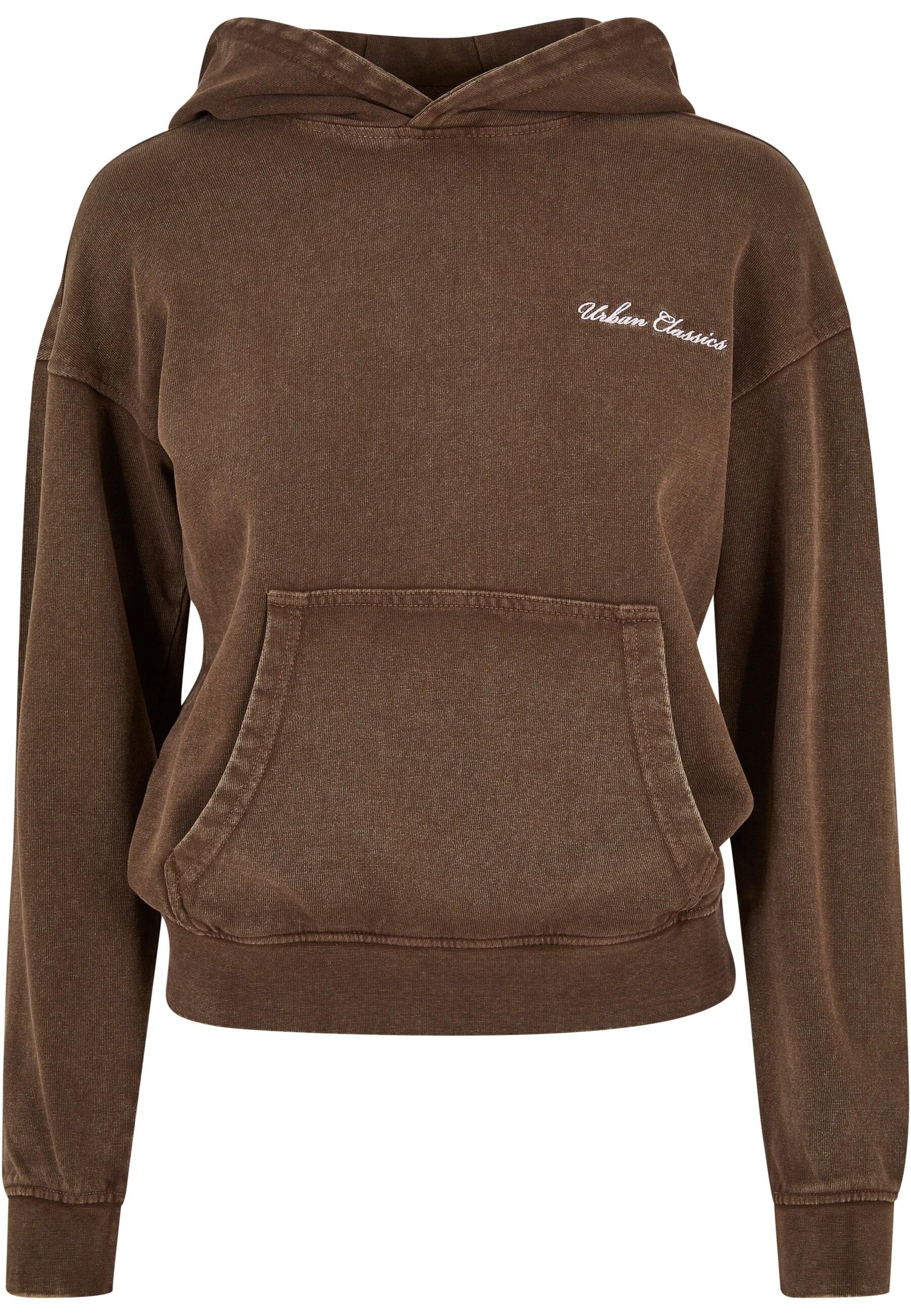 URBAN CLASSICS Kapuzenpullover "Urban Classics Damen Ladies Small Embroidery Terry Hoody"