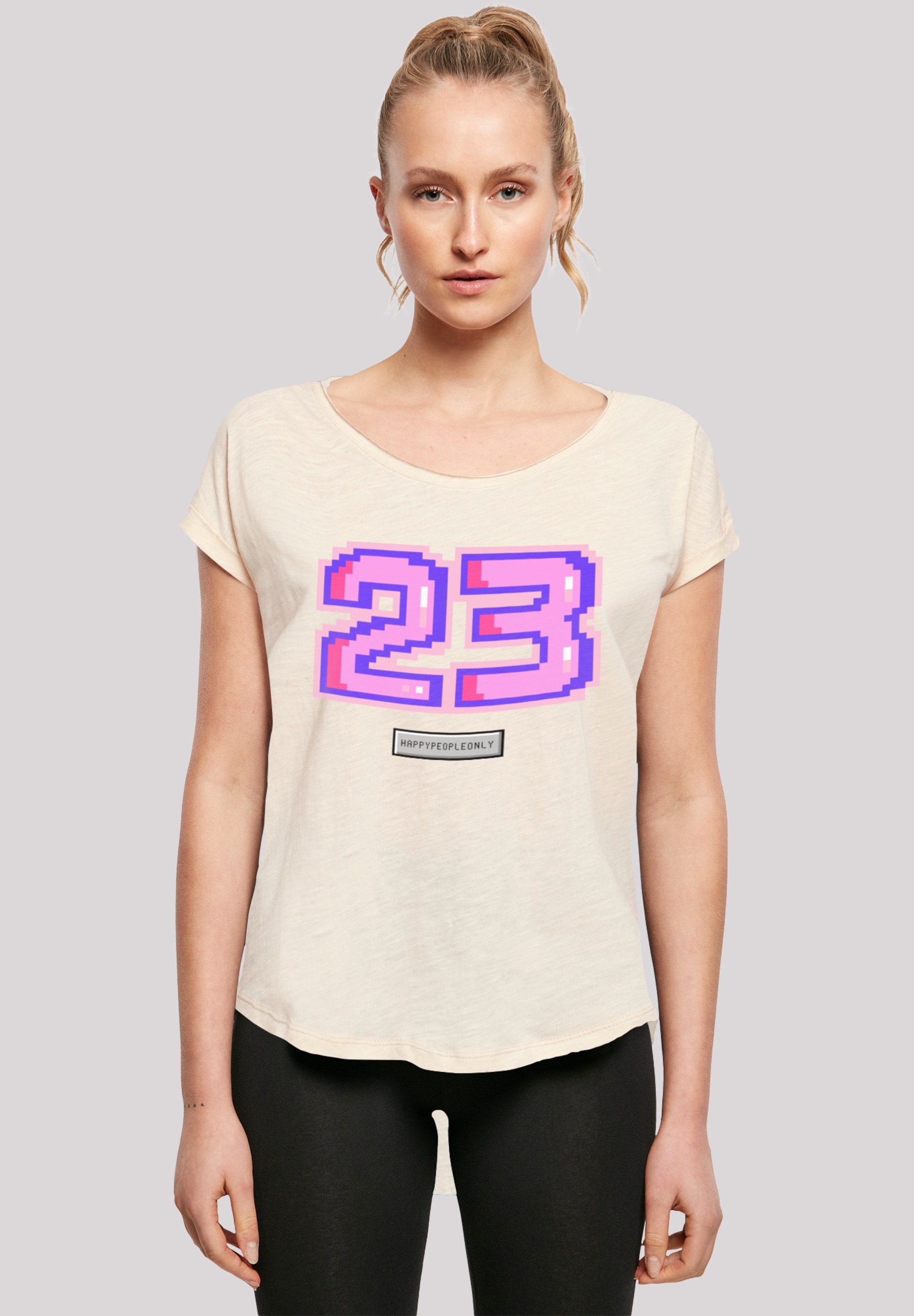 F4NT4STIC Marškinėliai »Pixel 23 pink« Print