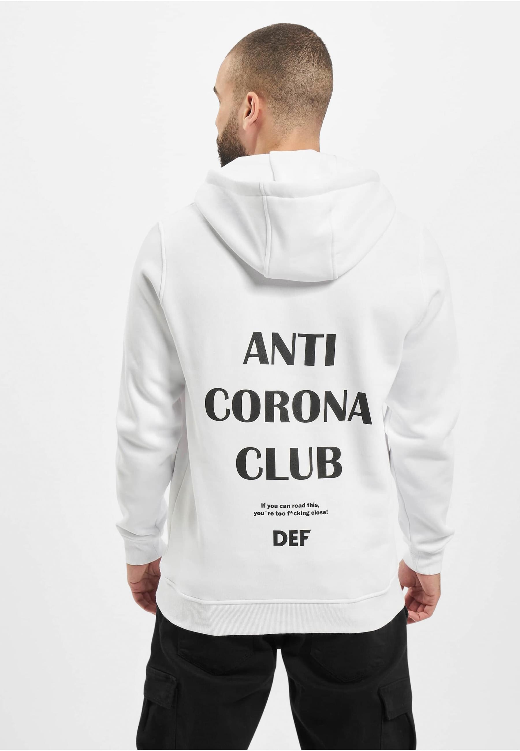 DEF Sweatshirt »DEF Herren Anti Corona Hoody«, (1 tlg.)