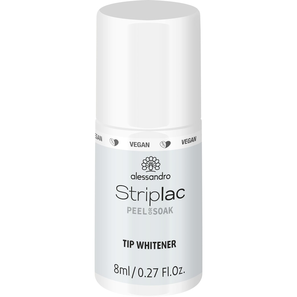 alessandro international UV-Nagellack »STRIPLAC PEEL OR SOAK TIP WHITENER -VEGAN«