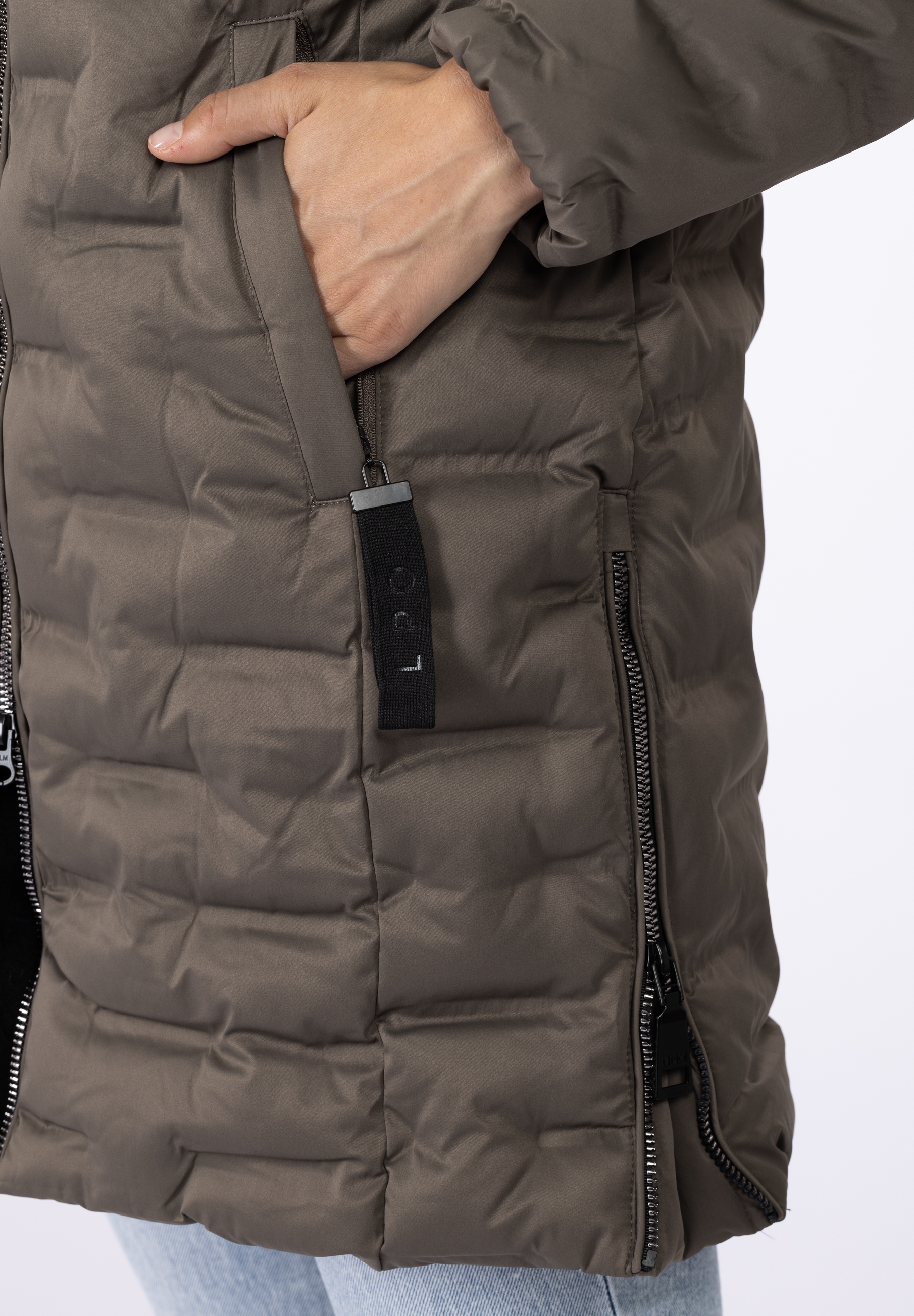 LPO Steppjacke »MARA II LONG«, auch in Großen Größen erhältlich