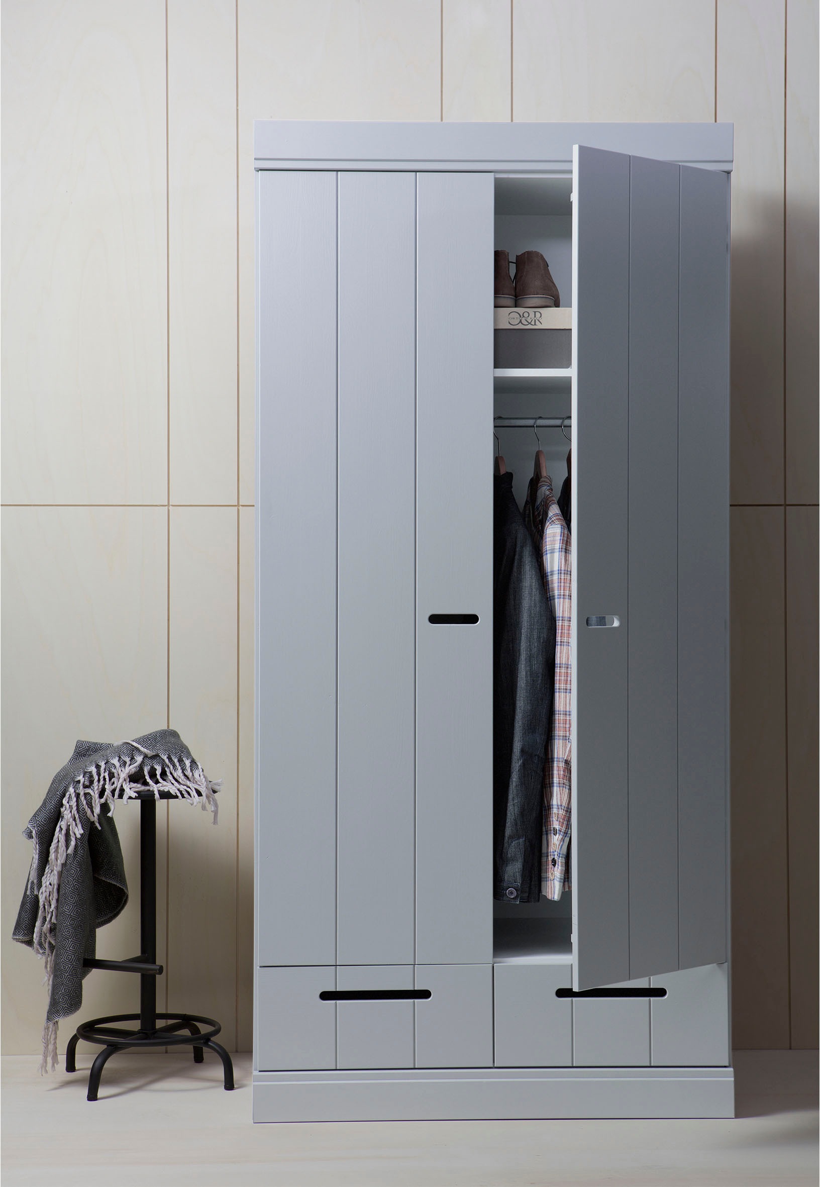WOOOD Garderobenschrank »Connect«, mit Kleiderstange, Breite 94 cm x Höhe 195 cm