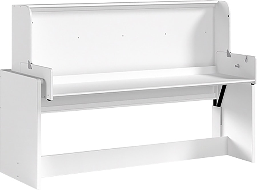 Vipack Einzelbett, (Made in Europe), optimale 2 in 1 Lösung für das Kinderzimmer, Dekor Oberfläche in Weiß