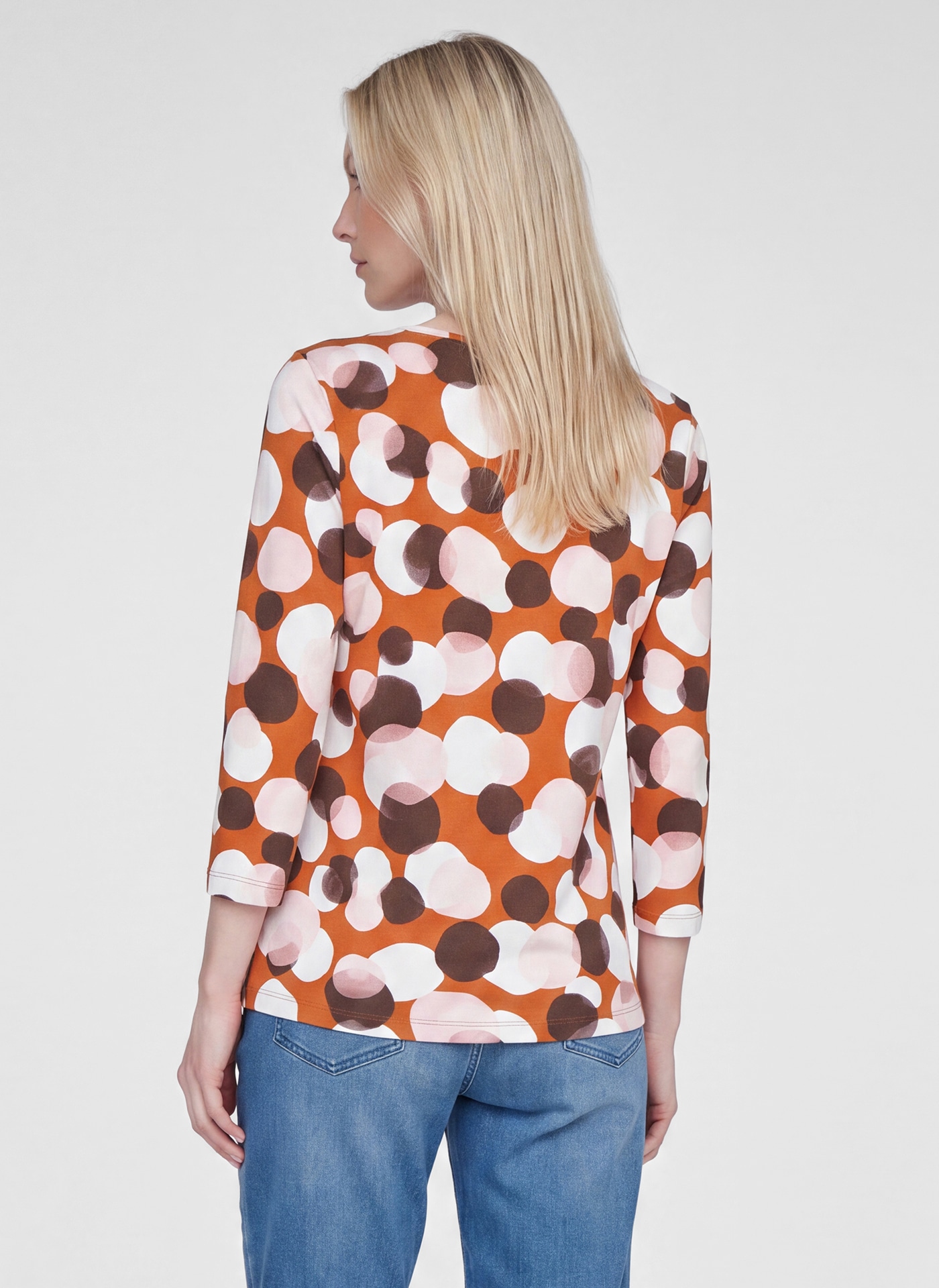 Rabe 3/4-Arm-Shirt mit Allover-Muster