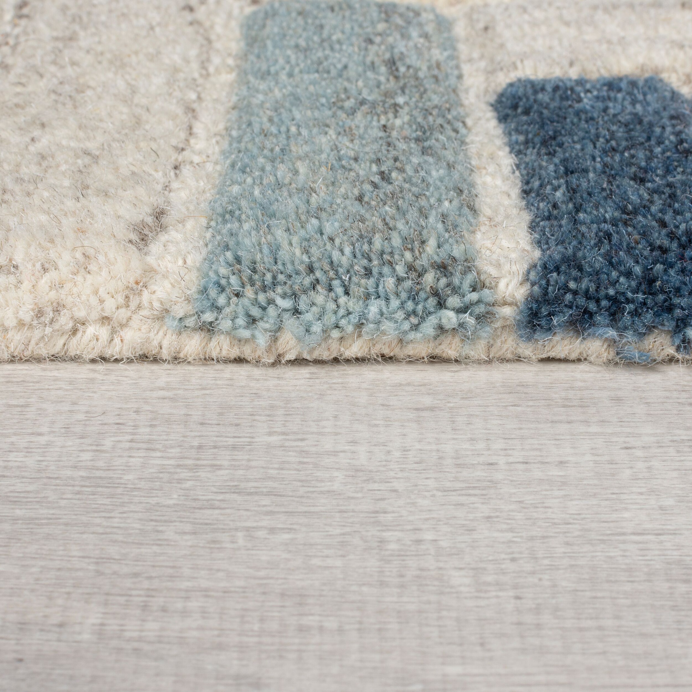 FLAIR RUGS Wollteppich "Russo" rechteckig 10 mm Höhe Geometrischer moderner günstig online kaufen