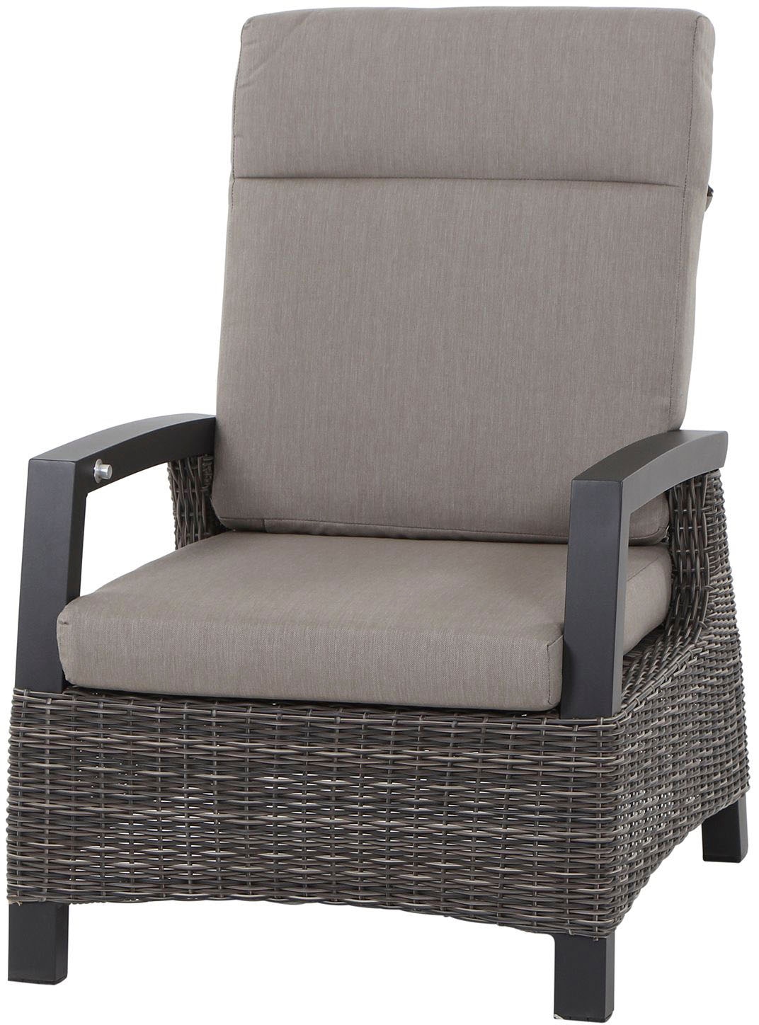 Siena Garden Gartenlounge-Set »Corido«, (Set, 8 tlg.), bestehend aus 2 Sesseln, 1 Bank, 1 Tisch und 4 Auflagen
