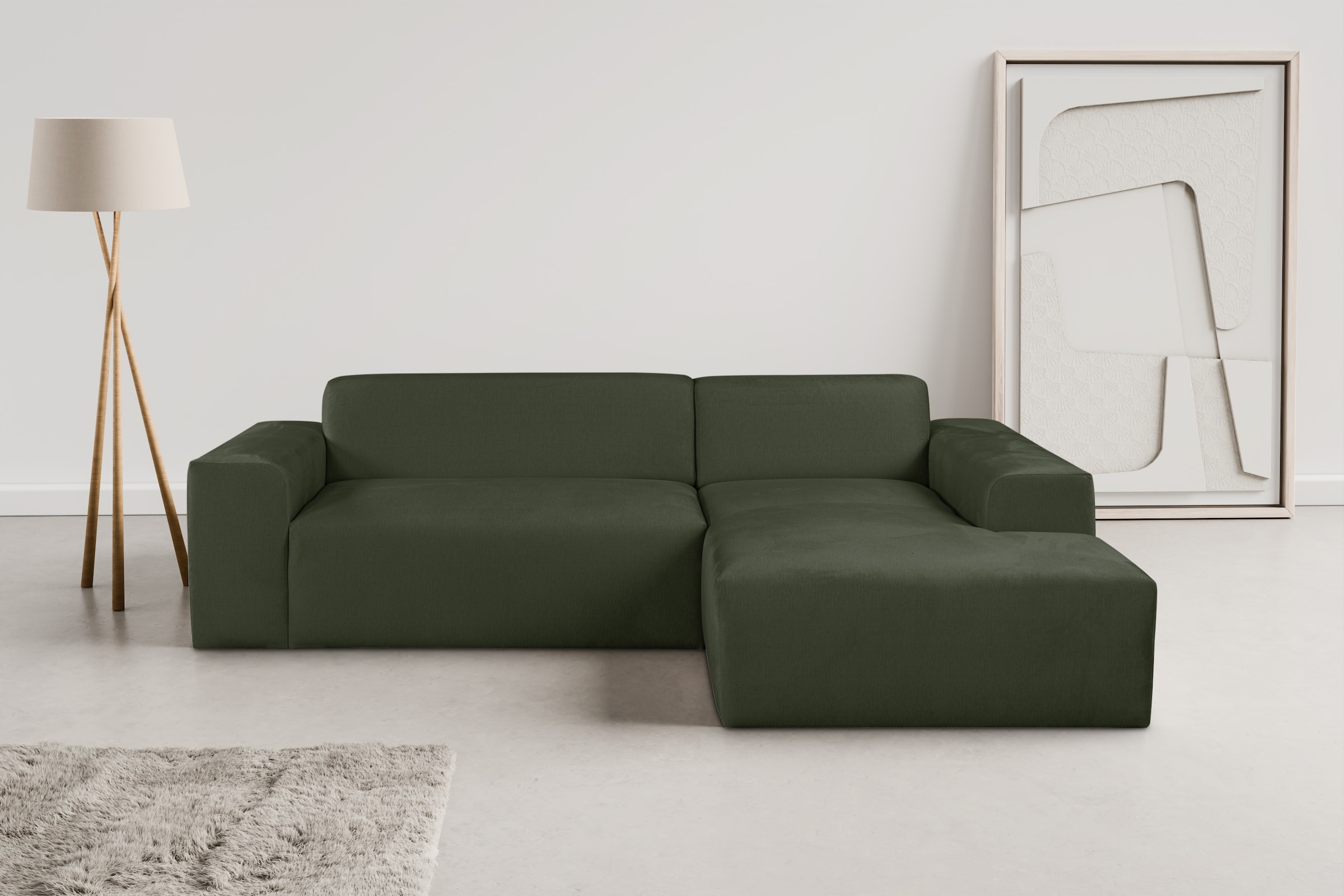 OTTO home Ecksofa "Zeus-L modern & zeitlos, Breite 253 cm, bequemes Sofa" C günstig online kaufen