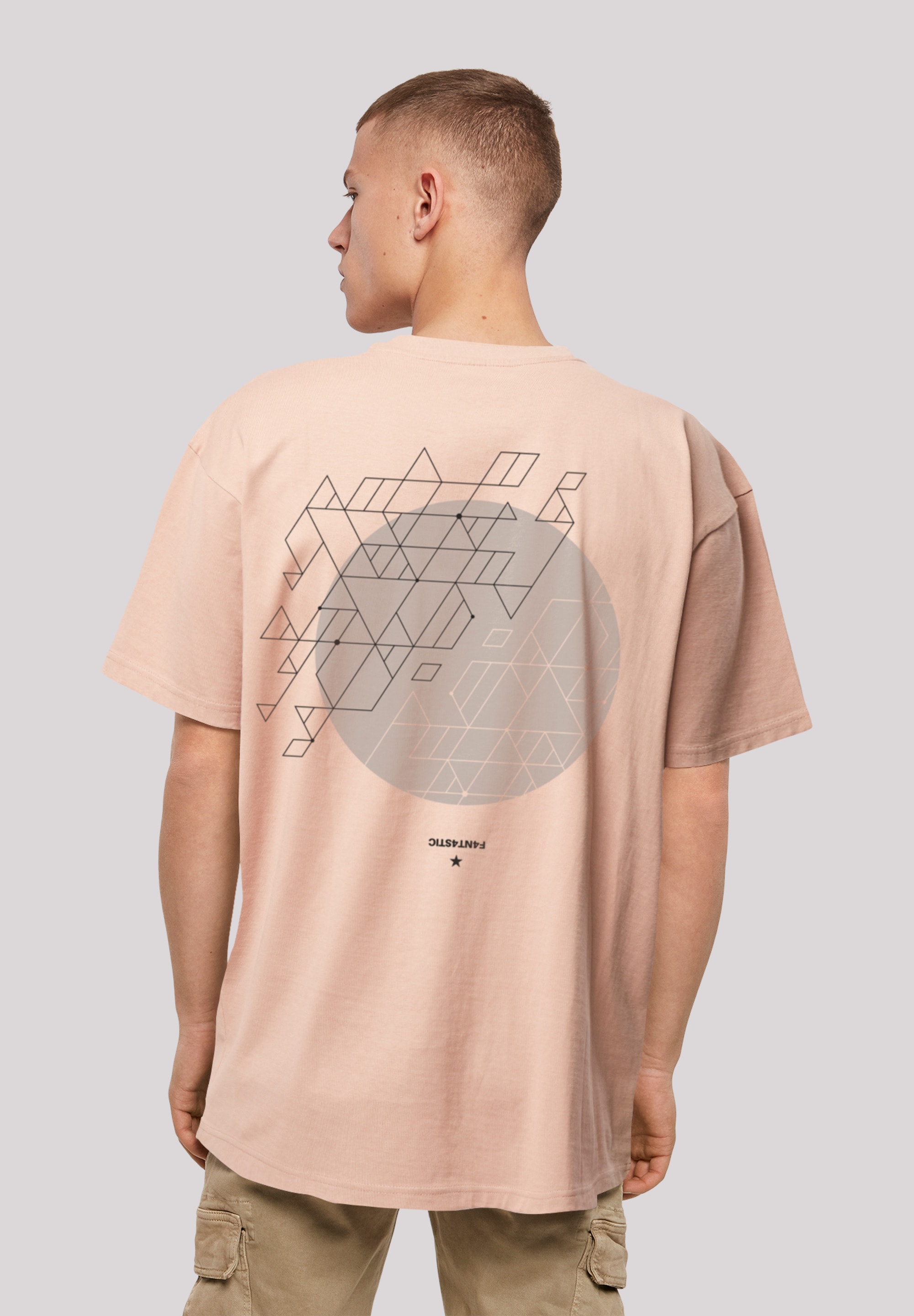 T-Shirt »Geometric Grau«, Print