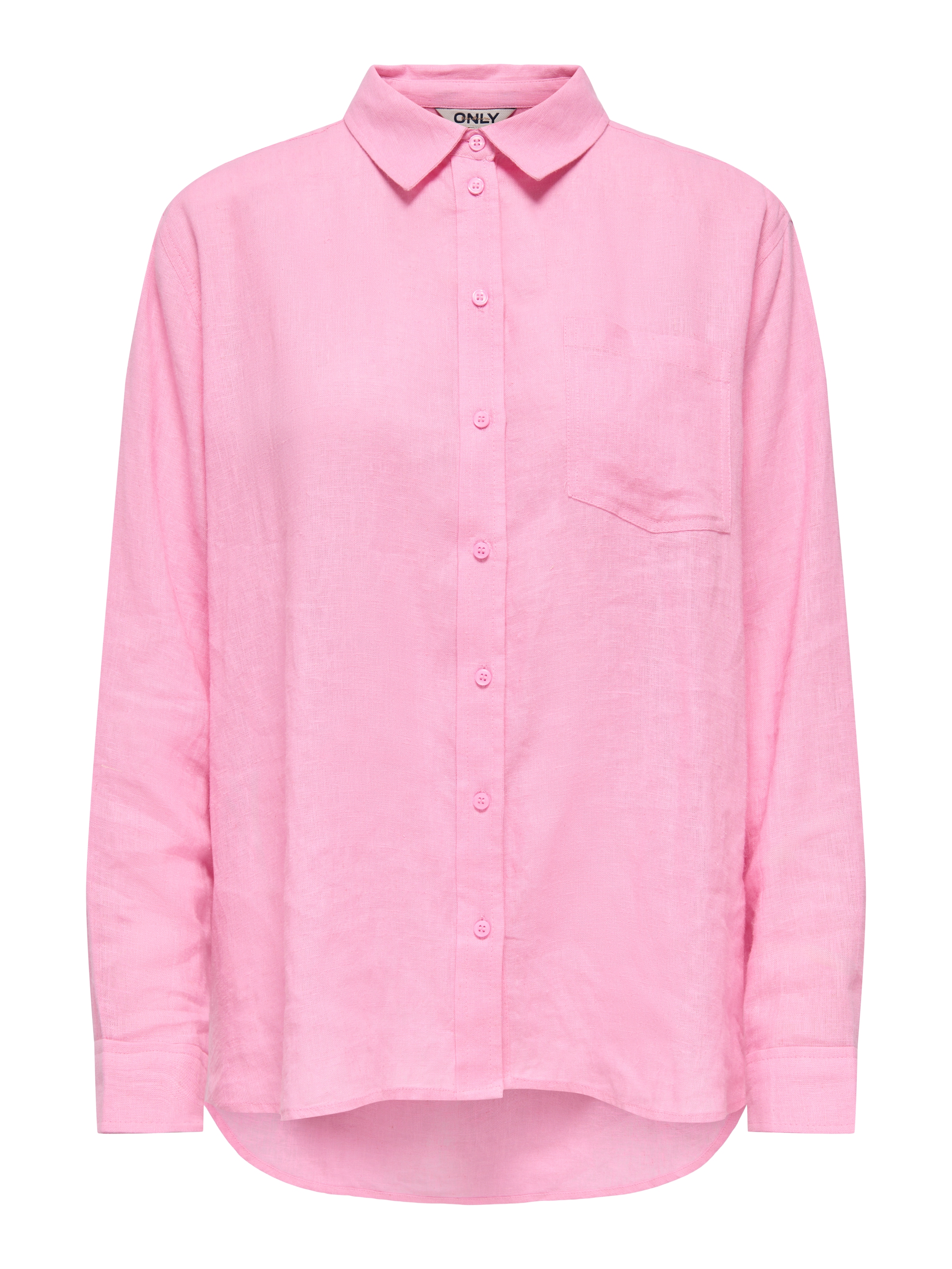 ONLY Longbluse »ONLTOKYO L/S LINEN BLEND SHIRT«, mit Leinen