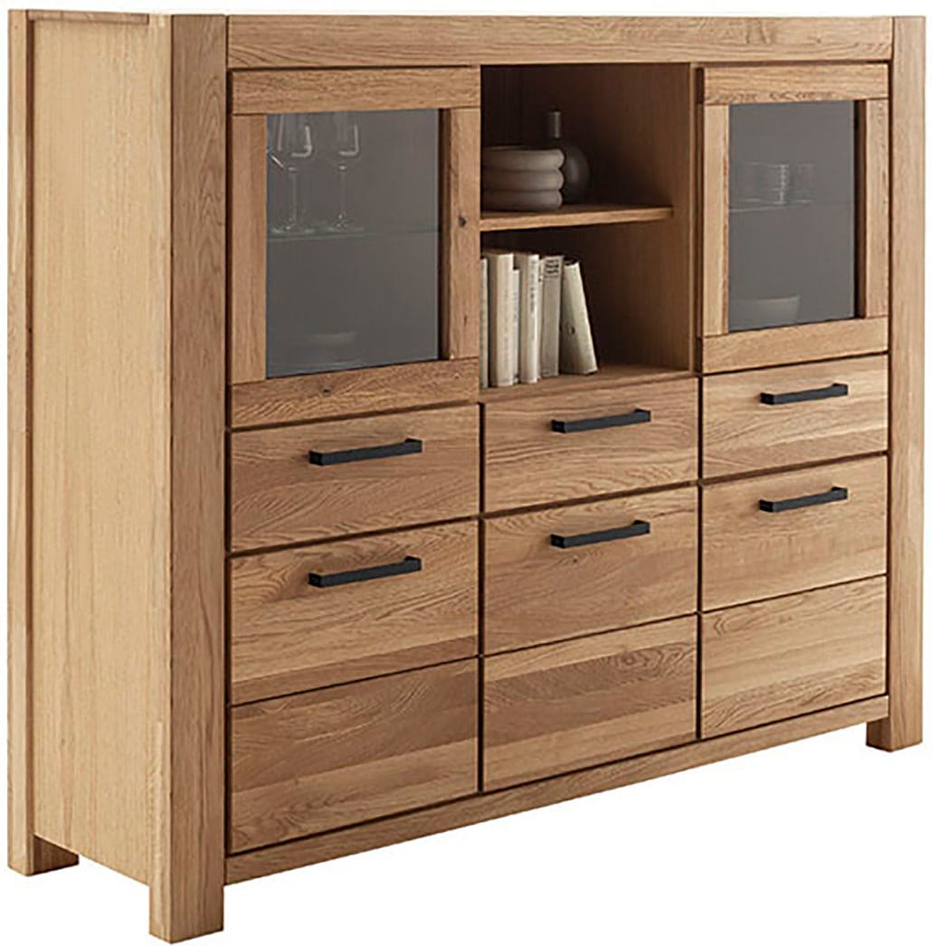 MCA living Highboard »Silias Highboard«, (1 St.), Schubkastenführung gedämpft