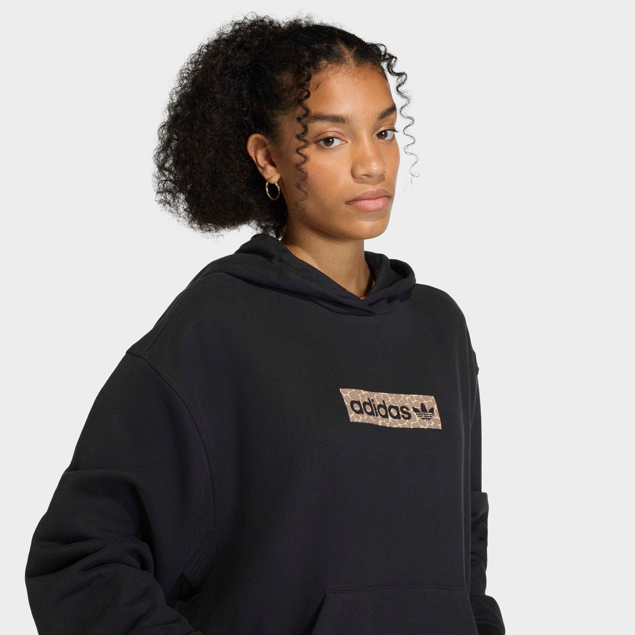 Adidas Originals Sweat à Capuche Aop Black S Femme 3