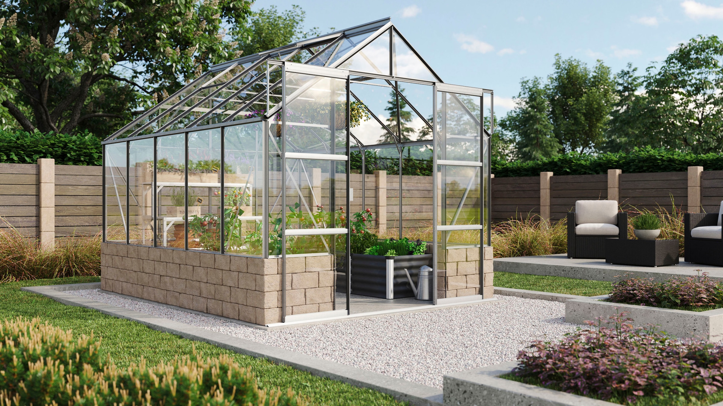 Vitavia Gewächshaus »Cassandra 8300« Alu-Profile, 3 mm Sicherheitsglas