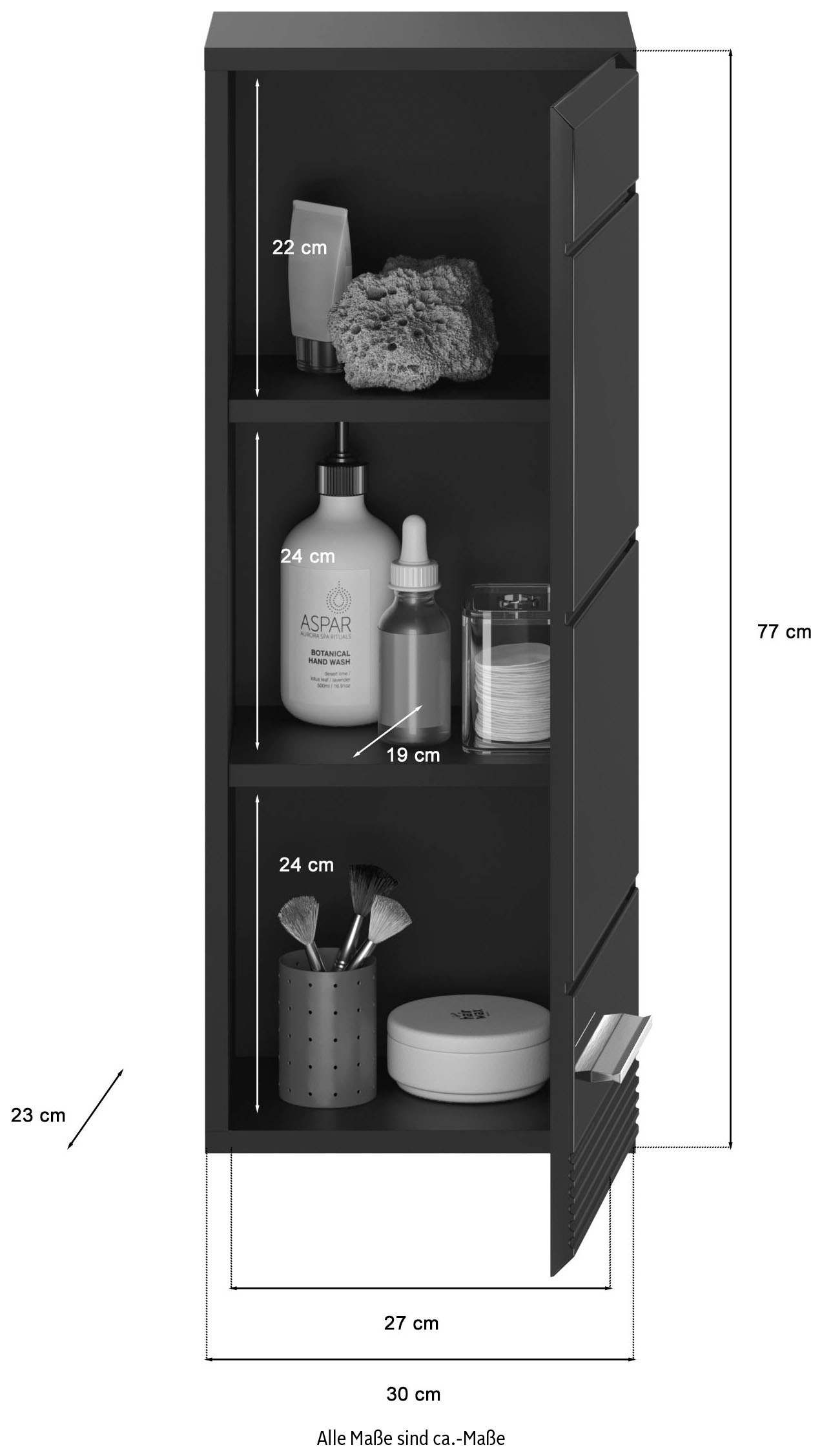 INOSIGN Badmöbel-Set »Malmö, 4 teilig, bestehend aus:«, (Set, 4 St.), Badmöbel, 4-tlg.