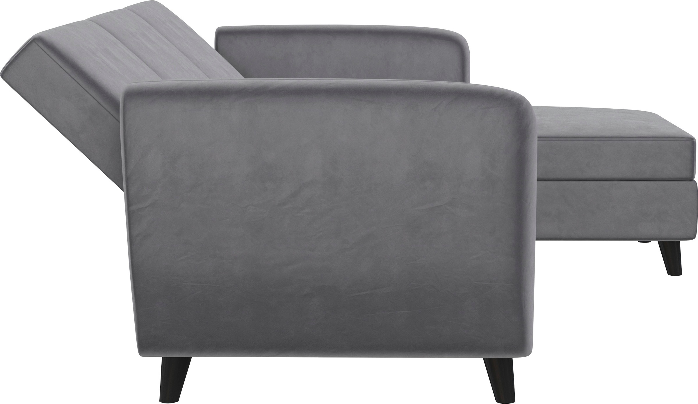 Dorel Home Ecksofa »Perry, L-Form,«, Rückenlehne, verschiedene Farbvarianten, Sitzhöhe 43 cm, Breite 219 cm
