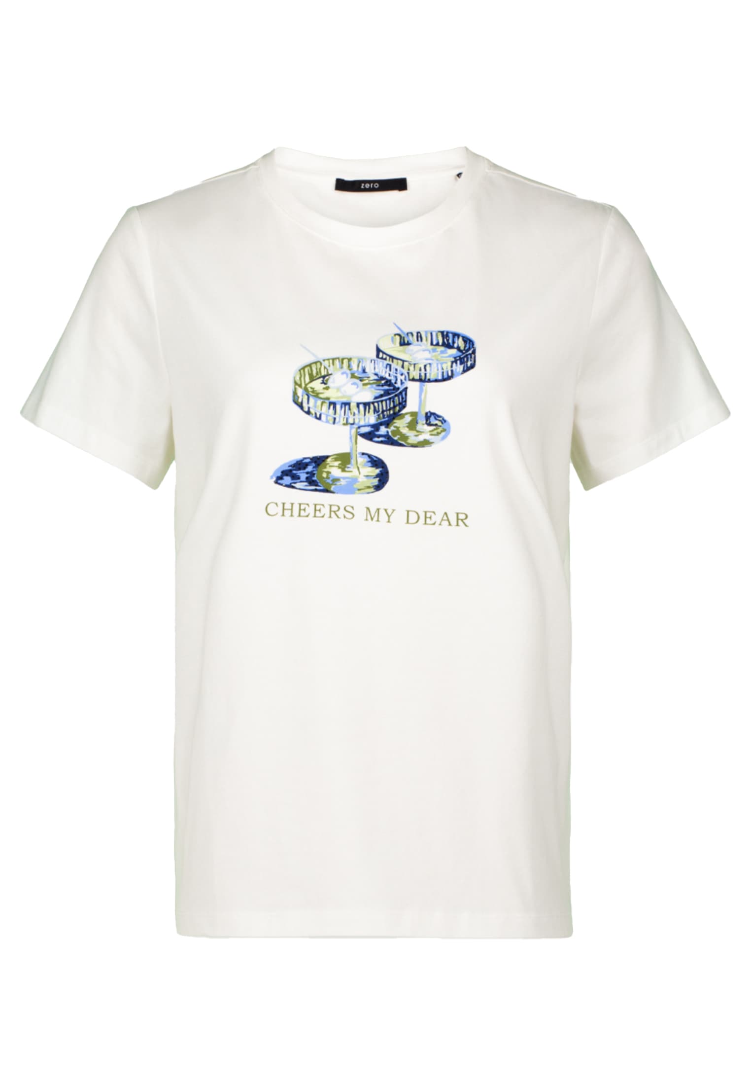 Zero Kurzarmshirt »zero Shirt mit Motiv«, (1 tlg.), weiteres Detail