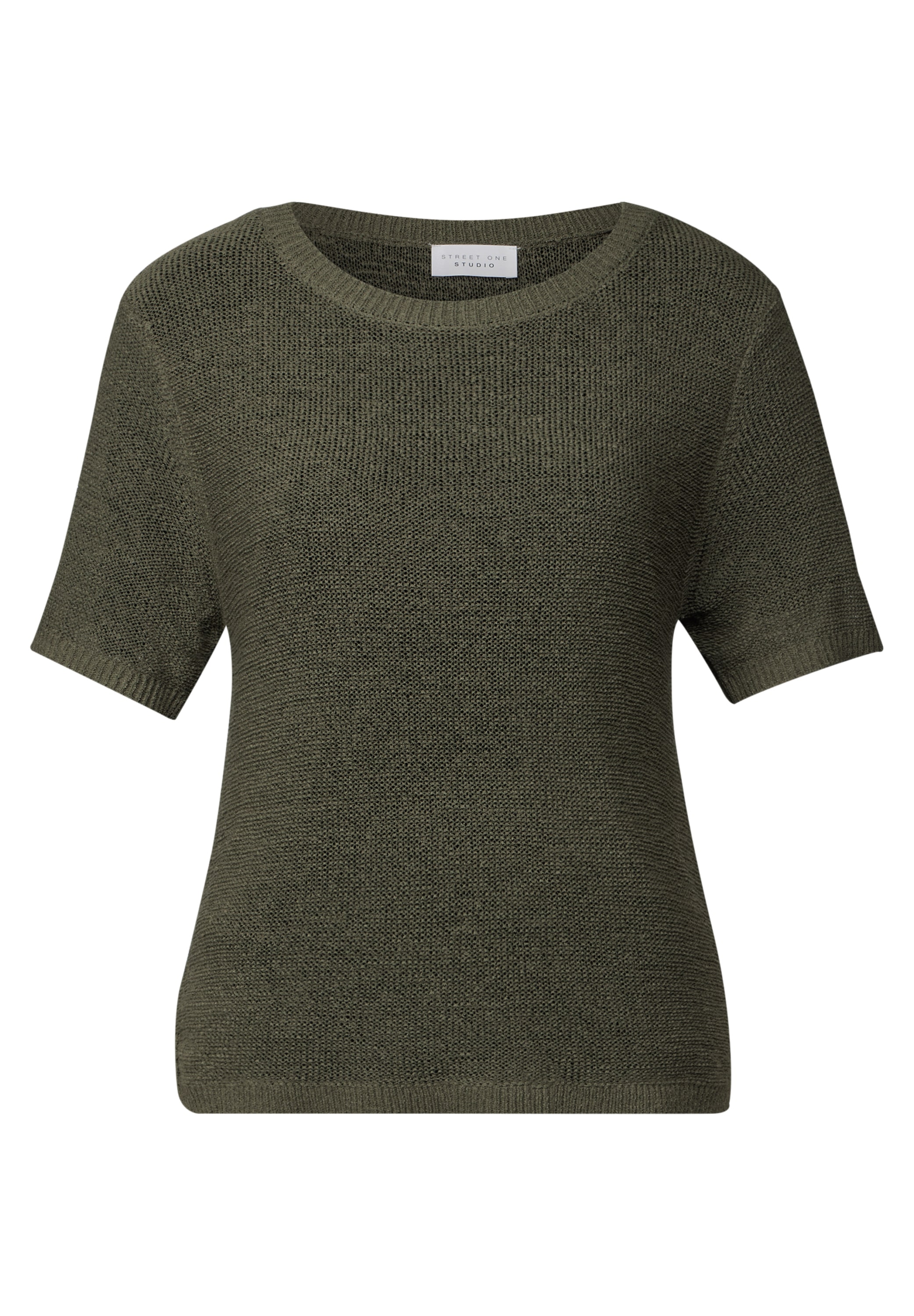 STREET ONE STUDIO Kurzarmpullover, mit grober Struktur