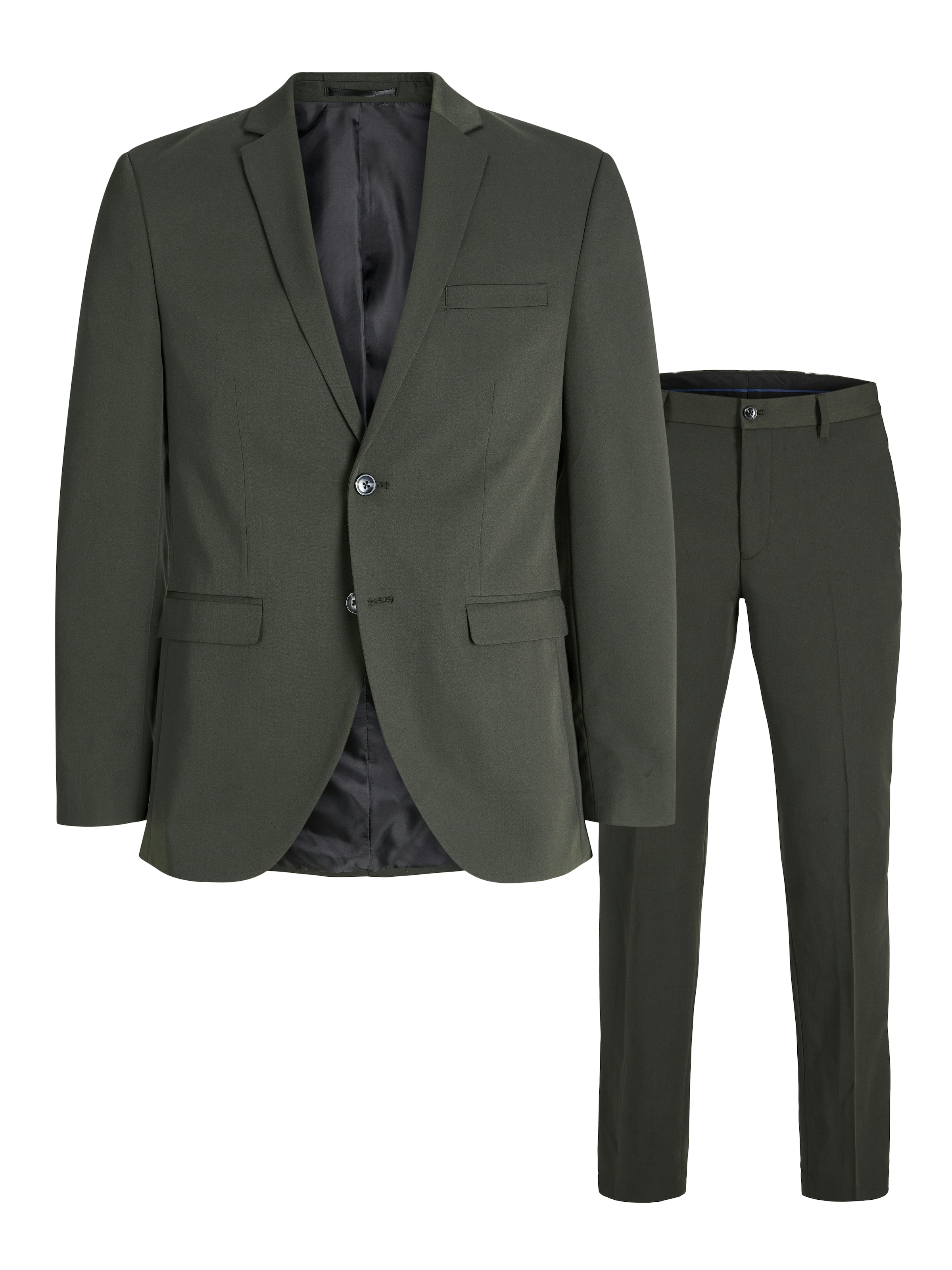 Jack & Jones "JPRFRANCO Extra schmal, pflegeleicht, stilvoll mit fallendem Revers" slim fit Materialmix aus Polyester, Viskose und Elasthan