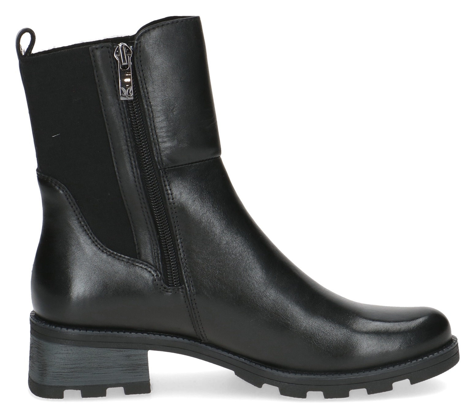 Caprice Chelseaboots, Blockabsatz, Stiefelette, Komfortschuh mit breitem Stretcheinsatz