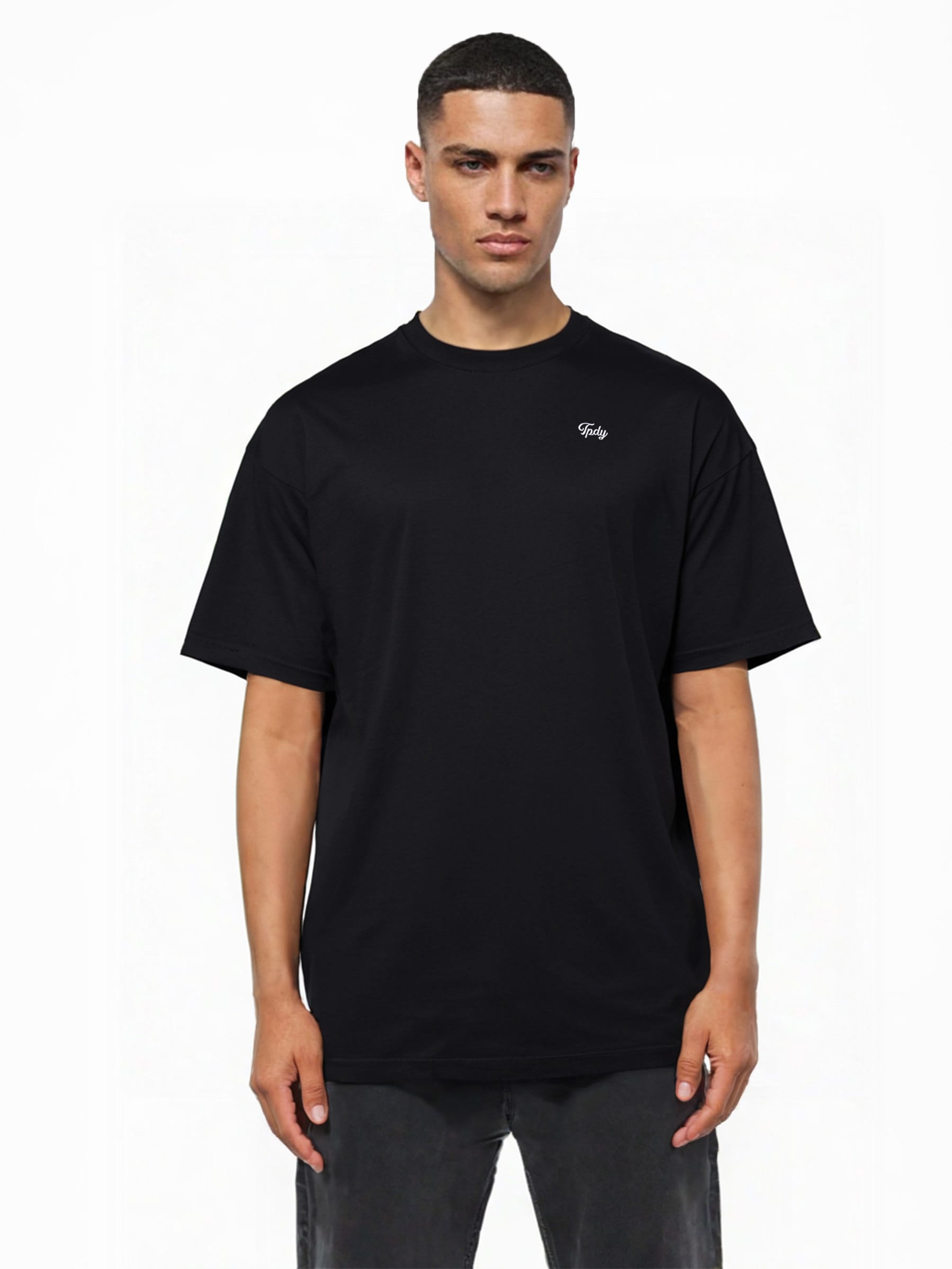 trueprodigy Oversize-Shirt "Nika Logo Stickeri Oversized Rundhals"