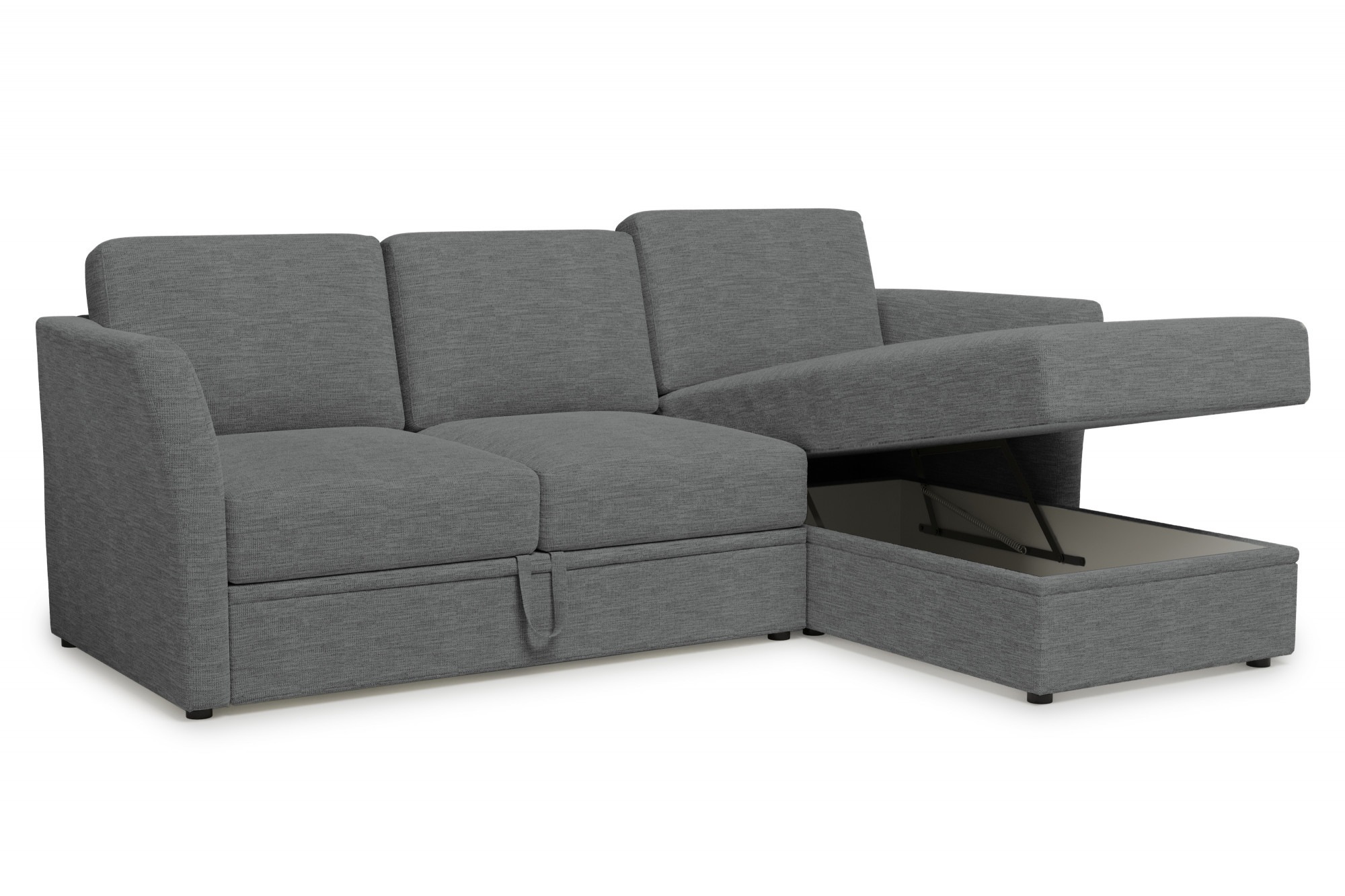 Home affaire Ecksofa »Lavars, L-Form, Schlafsofa«, mit Bettfunktion und Stauraum, in zwei verschiedenen Bezugsqualitäten