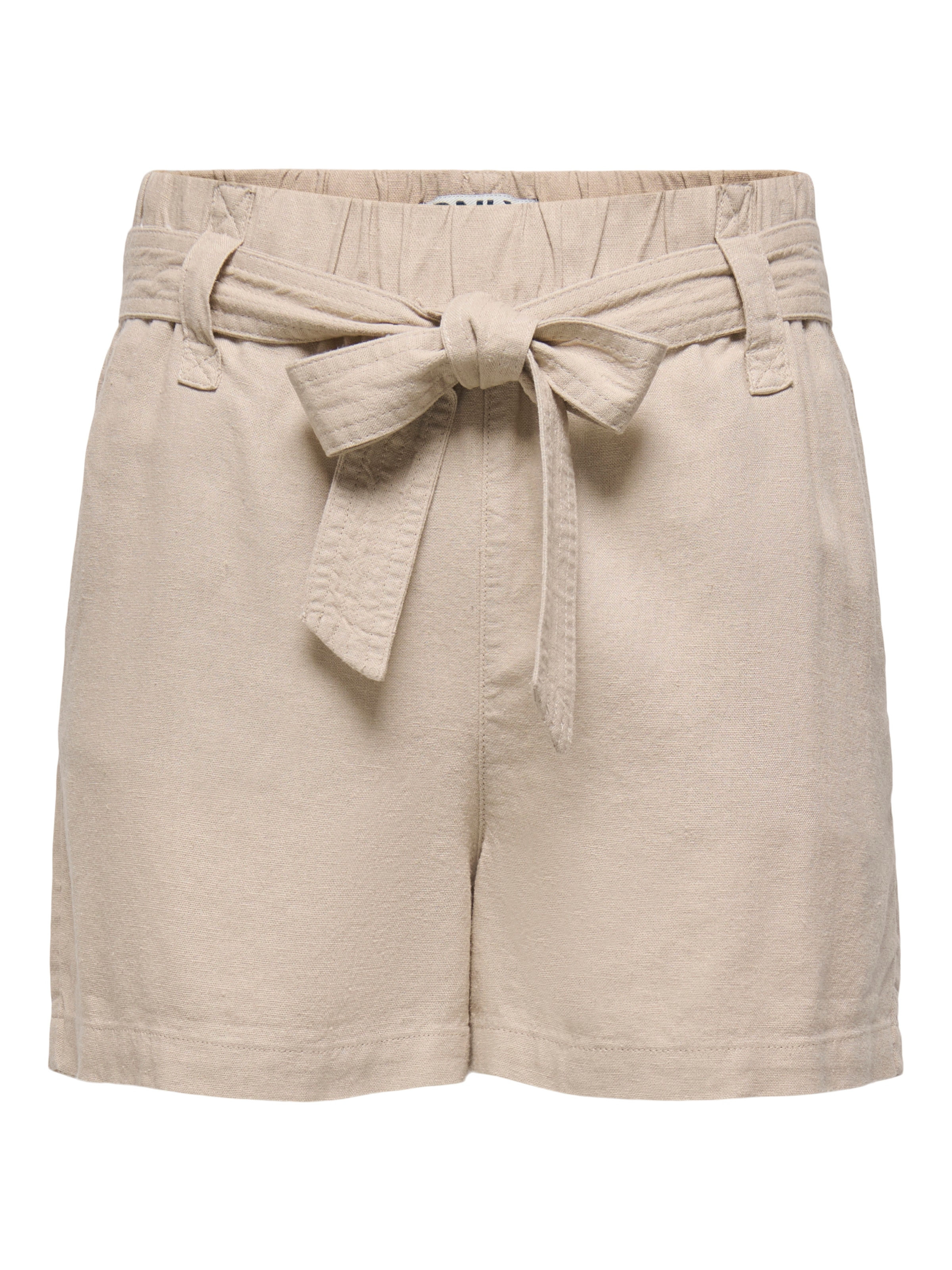 ONLY Shorts »ONLCARO HW LINEN BL BELT SHORTS CC PNT«, mit Leinen