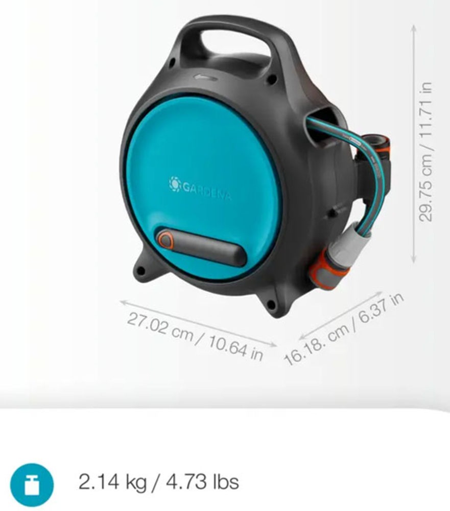 GARDENA Schlauchbox »Move« tragbar, frostsicher, Schlauchlänge 10m