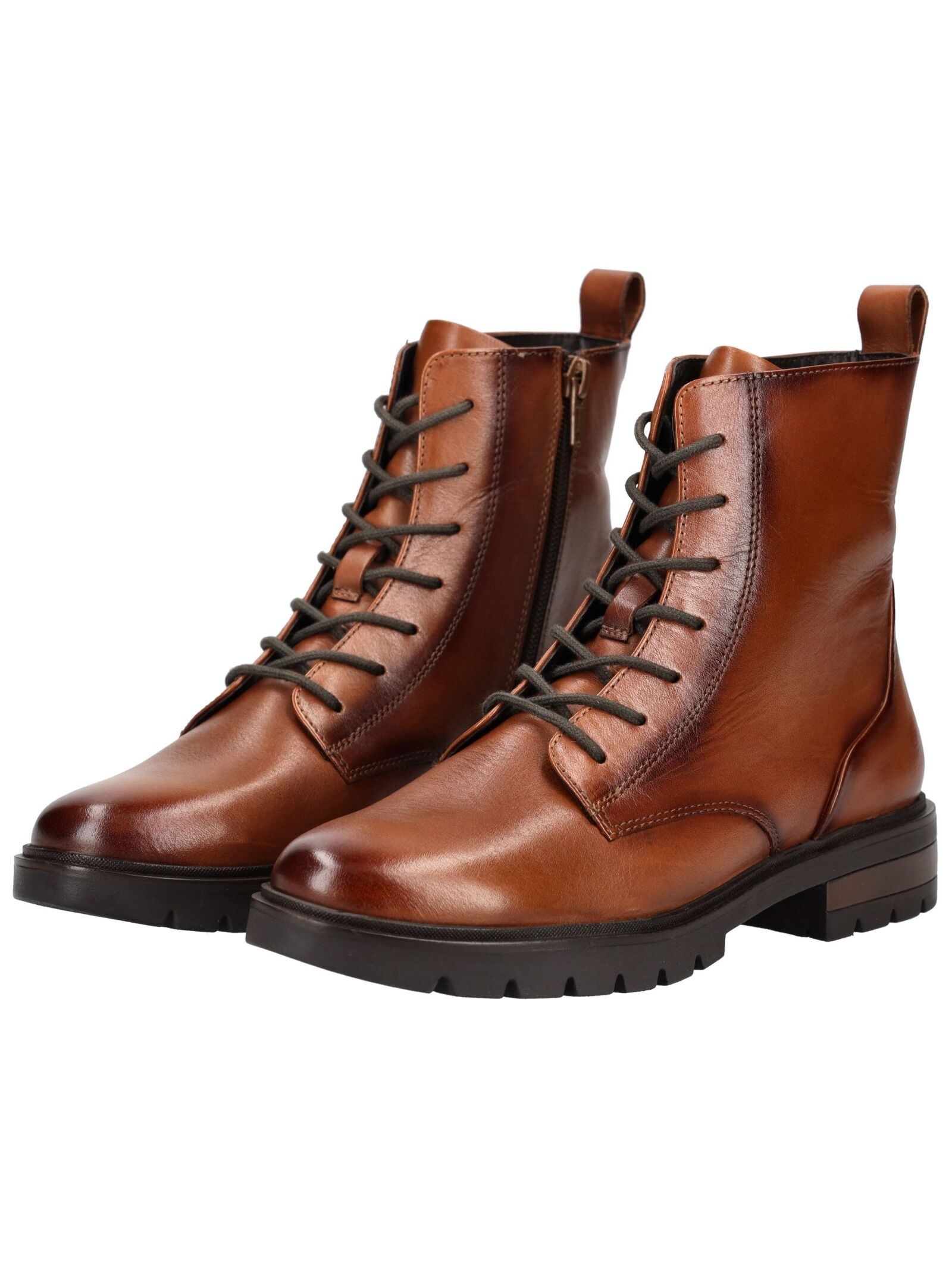 Schnürstiefelette ARA "Ara Stiefelette Glattleder", Damen, Gr. 40, braun, Glattleder, Schuhe Schnürstiefelette 3
