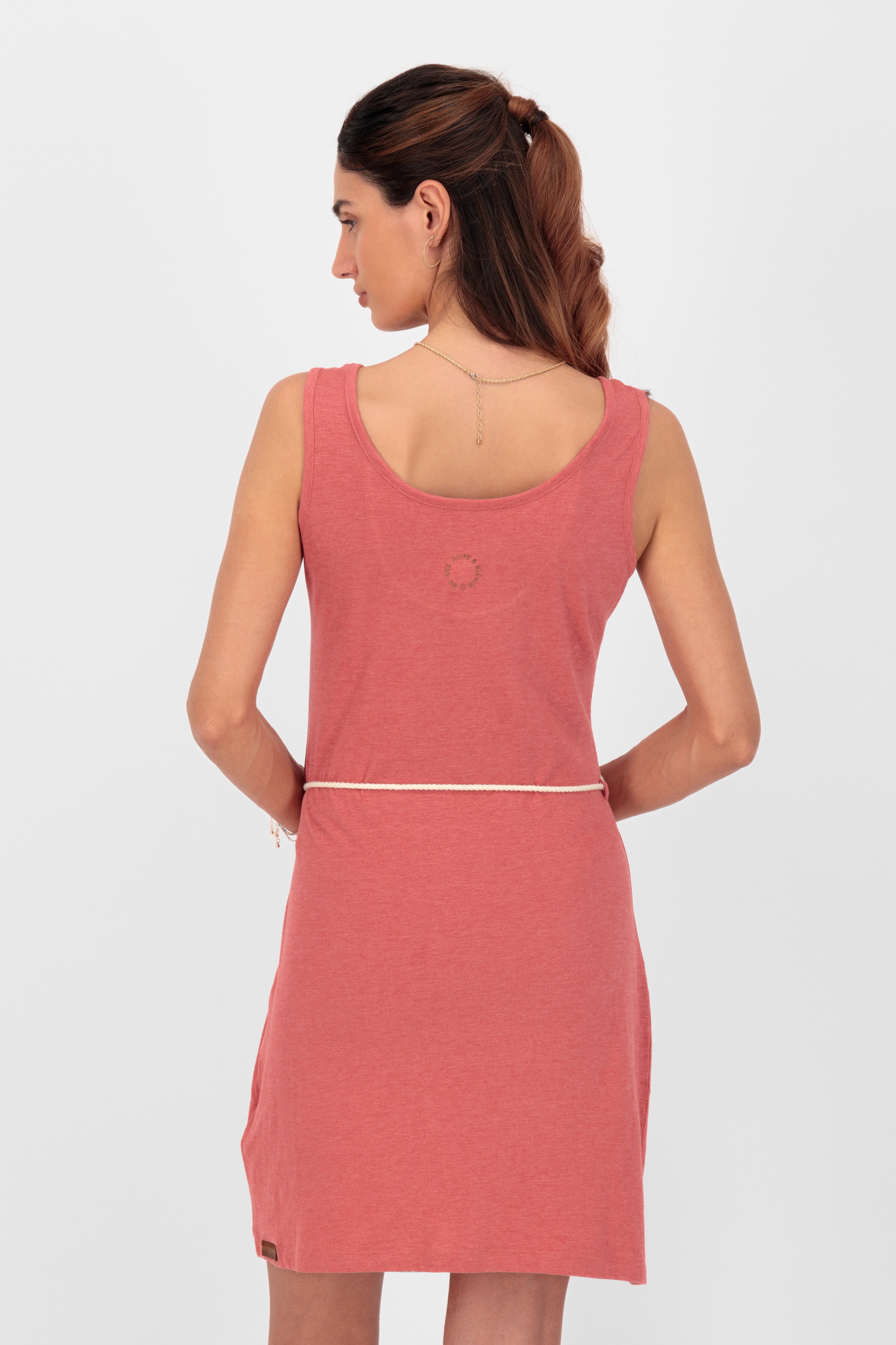 Sommerkleid ALIFE & KICKIN "Damen JenniferAK A", Damen, Gr. S, Normalgrößen, rot (astro dust melange), 60% Baumwolle, 40% Polyester, Kleider Sommerkleid 3